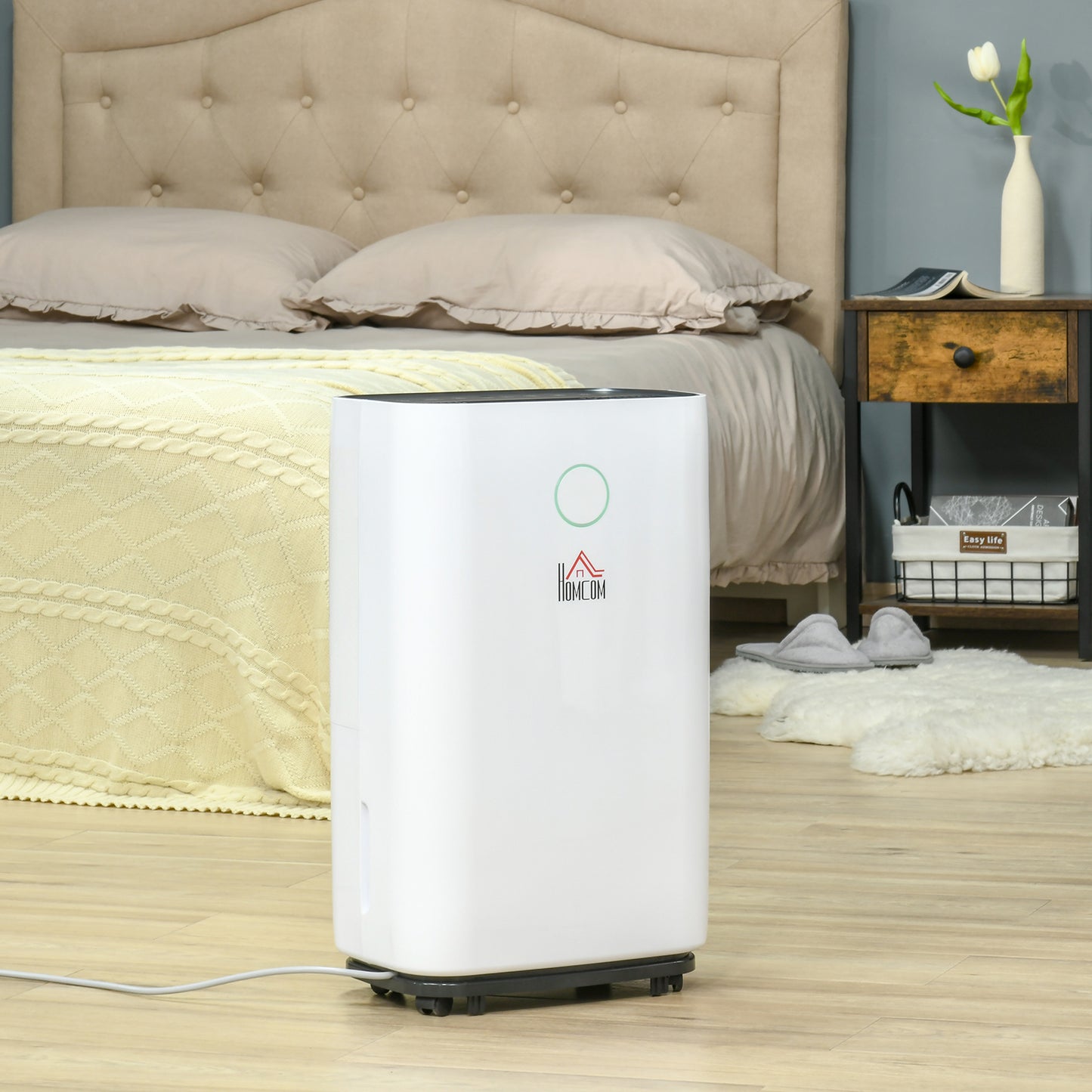 HOMCOM 16L/Day Ultra-Quiet Portable Dehumidifier for Home, Laundry, and Bedroom with 3 Adjustable Modes - ALL4U RETAILER LTD