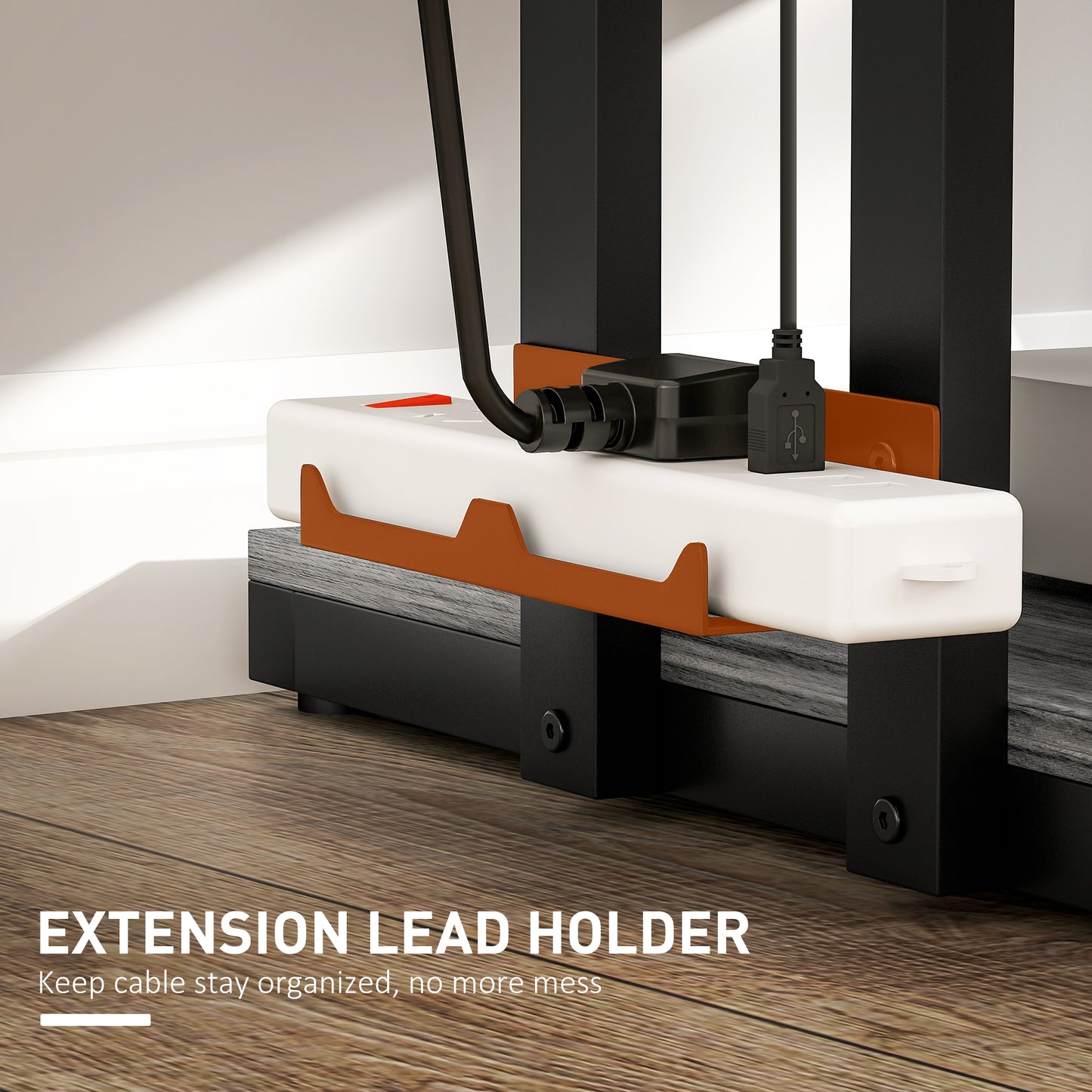 HOMCOM HiFi Stand With Four Storage Shelves In Dark Grey Adjustable Middle Shelves And Sturdy Steel Frame