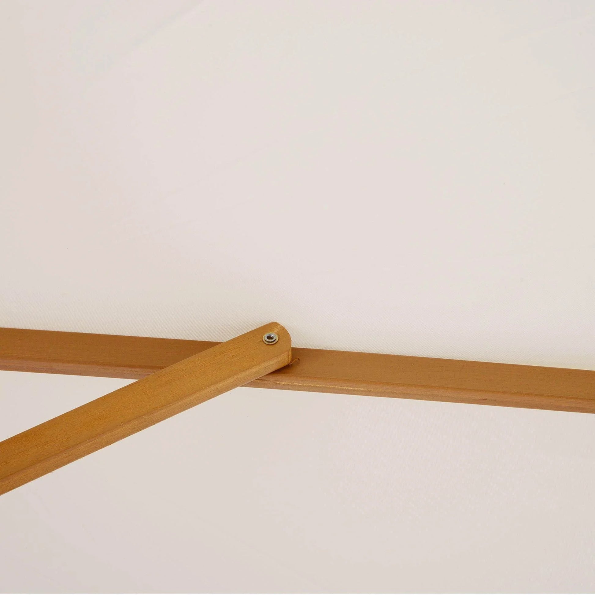 Close-up of beige wooden garden parasol frame, home and garden accessory at ALL4U RETAILER LTD.