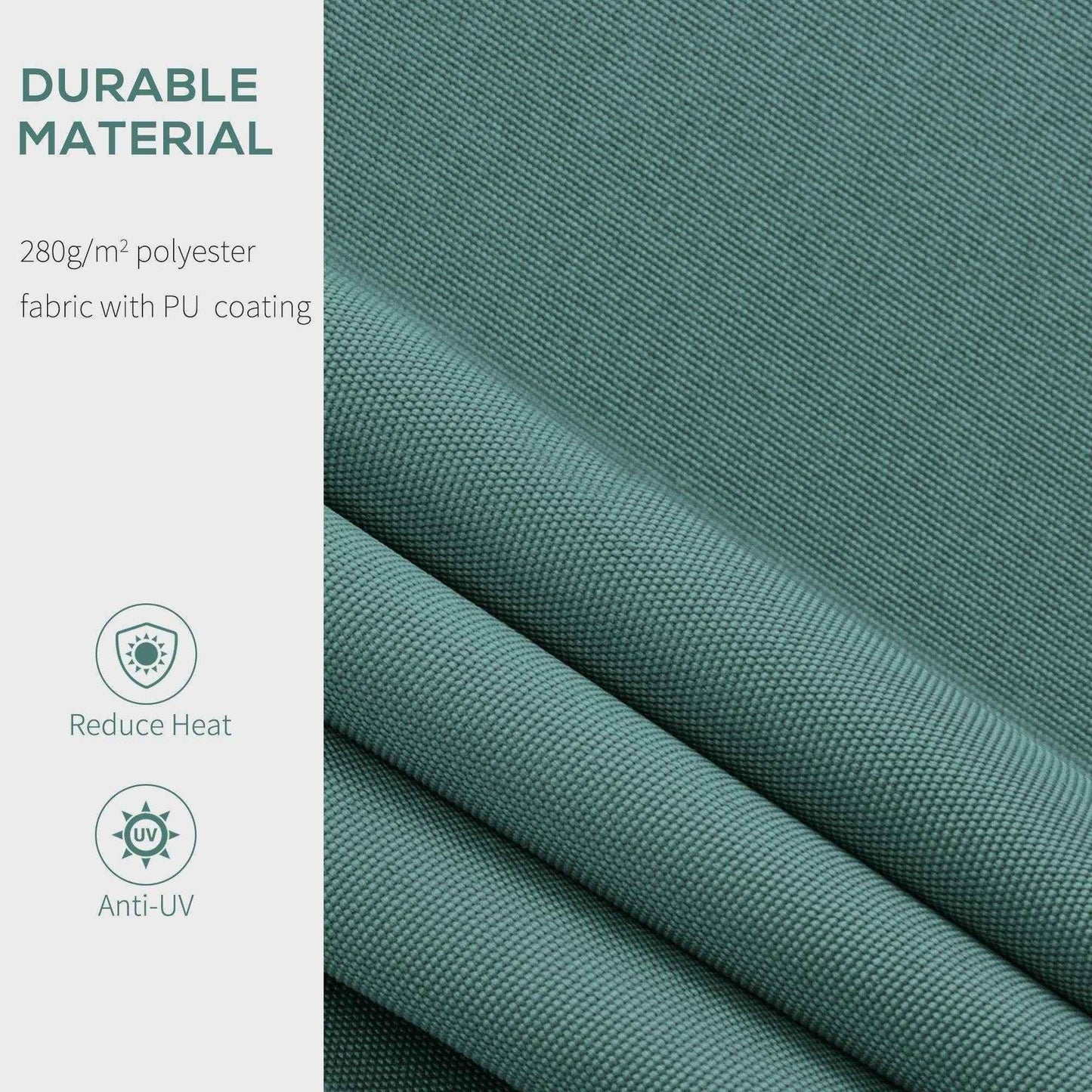 Green polyester awning fabric with PU coating, heat reducing and anti-UV, ALL4U RETAILER LTD