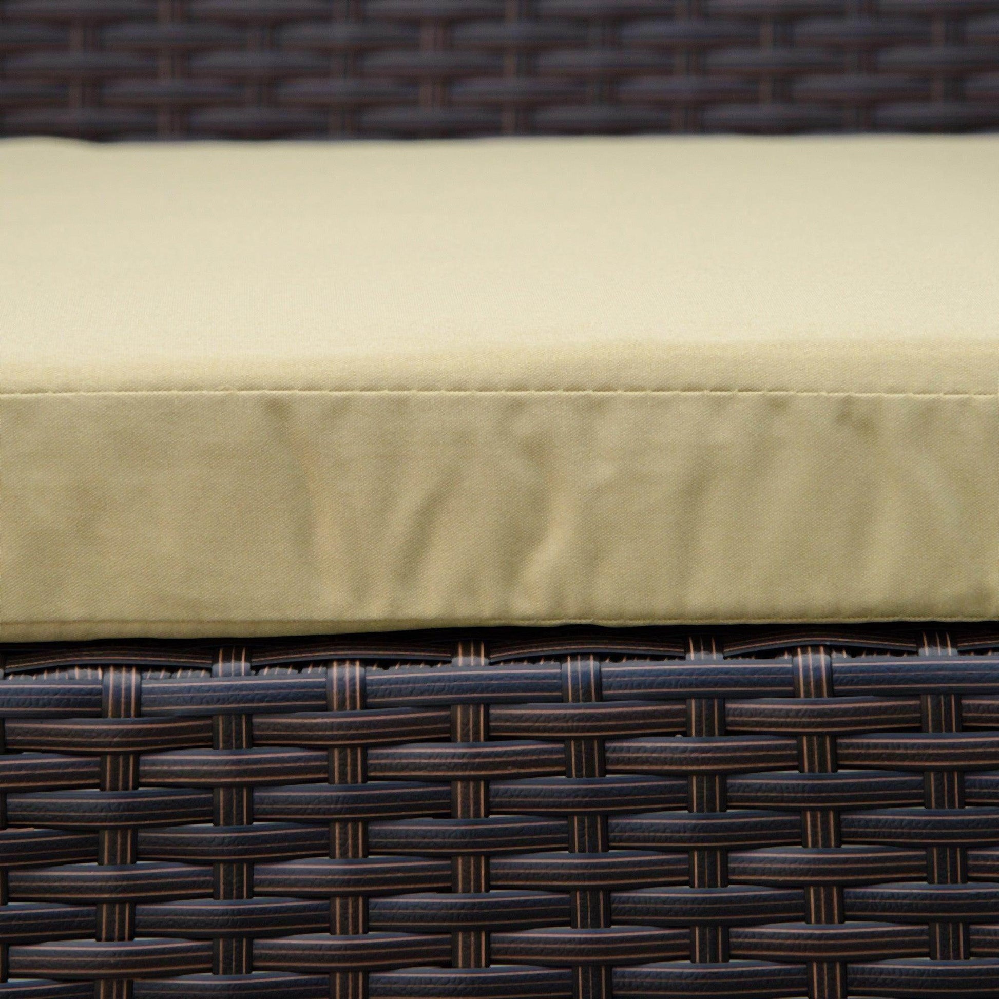 Outsunny 3-Piece Patio Bistro Set with Coffee Table - Beige - ALL4U RETAILER LTD