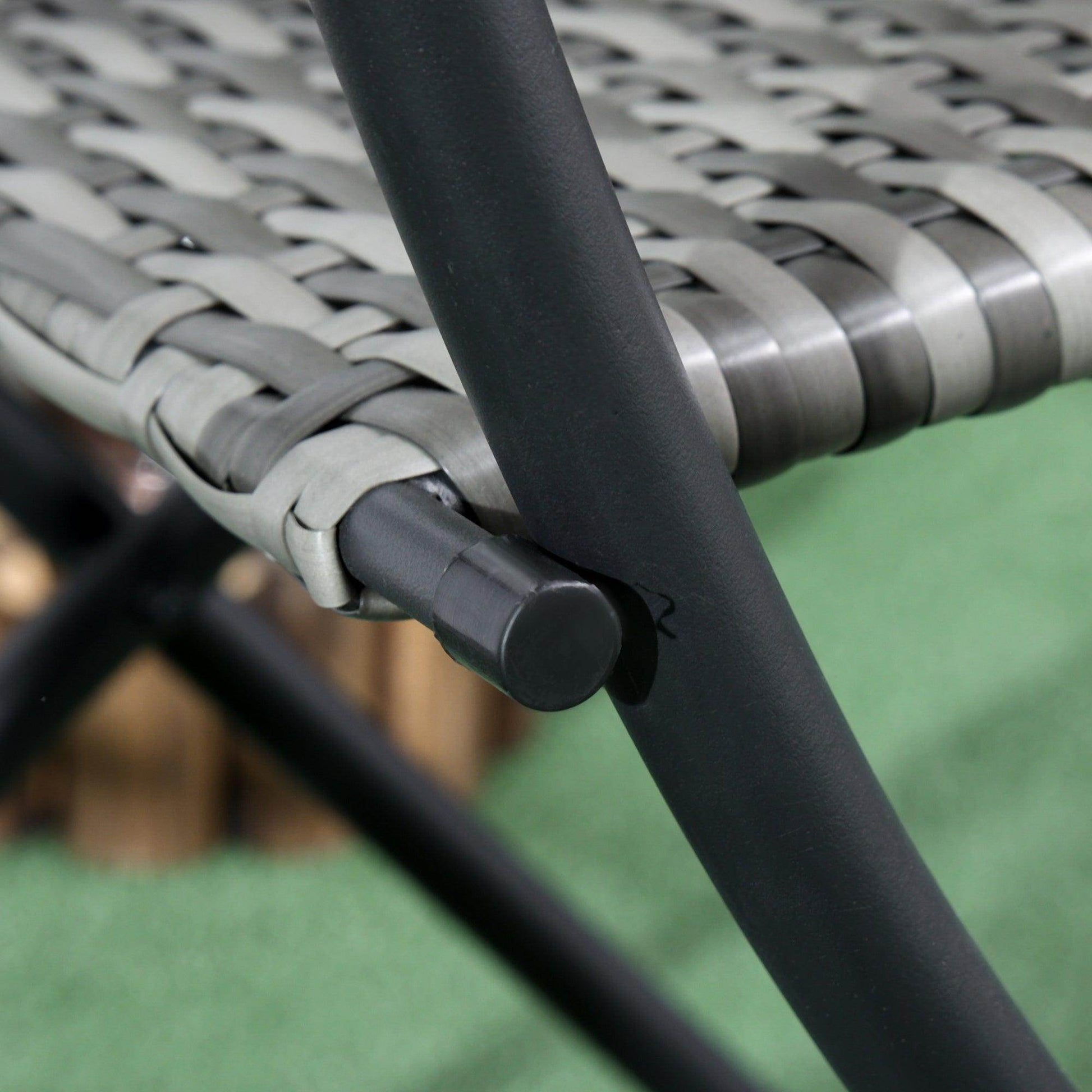 Outsunny 3-Piece Rattan Bistro Set for Outdoor Spaces - ALL4U RETAILER LTD