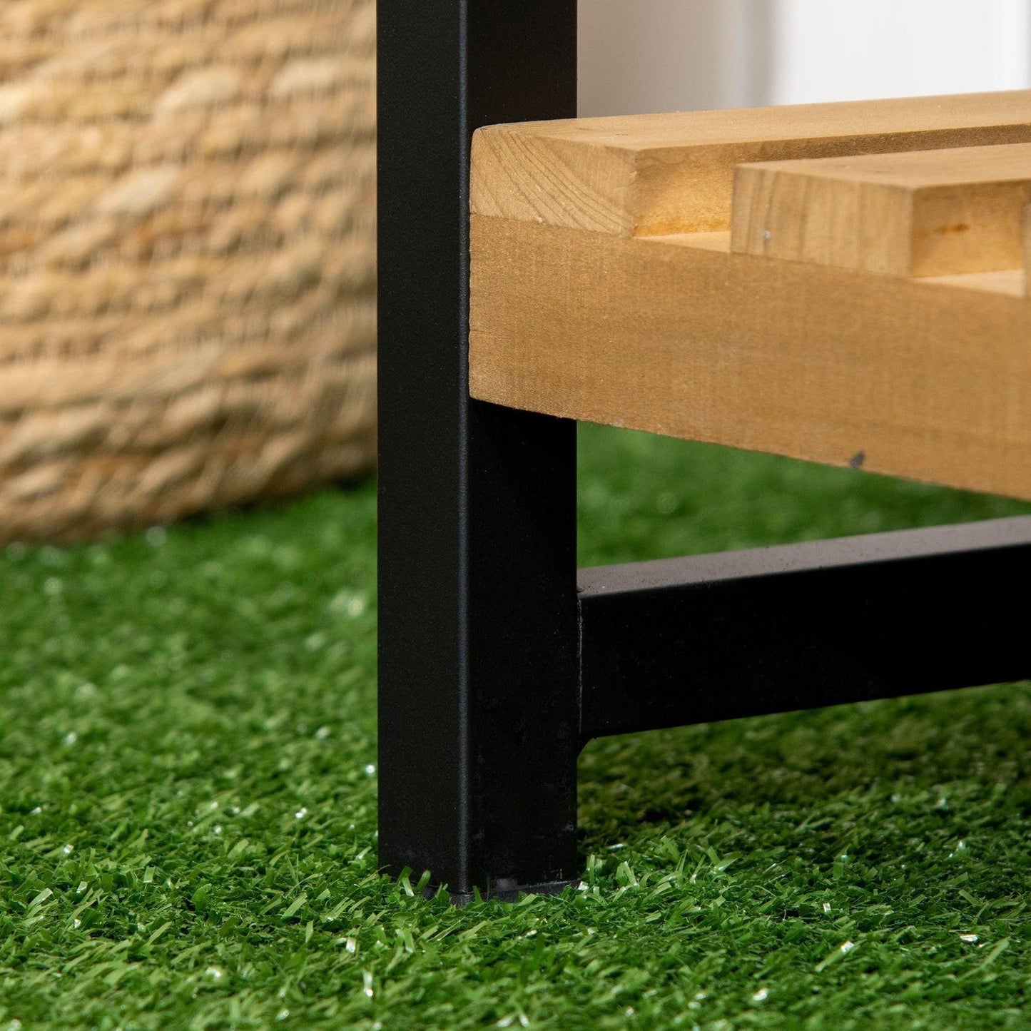 Outsunny 3-Tier Plant Stand with Hooks - ALL4U RETAILER LTD