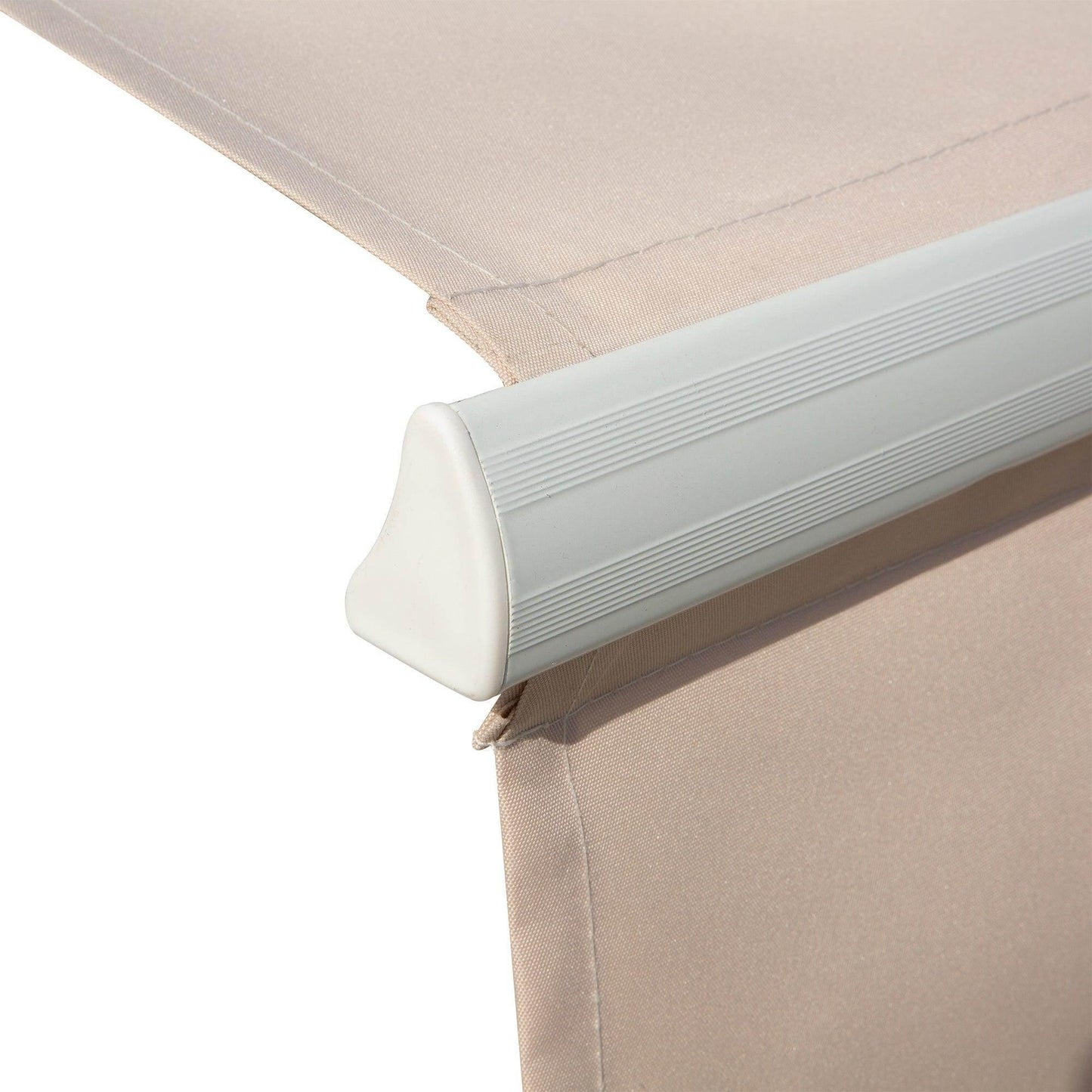 Outsunny 3m x 2.5m Manual Awning with Winding Handle - Cream - ALL4U RETAILER LTD