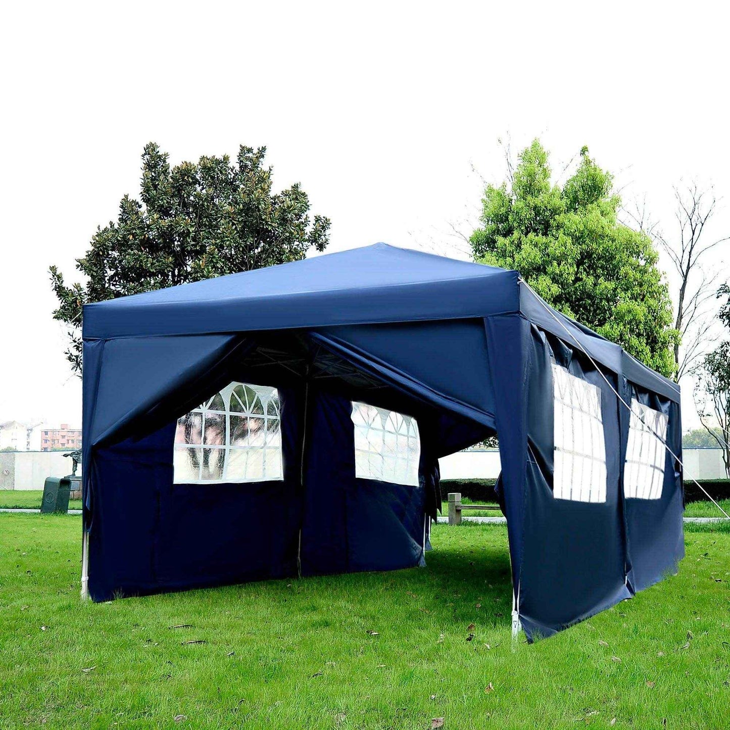 Outsunny 3m x 6m Pop Up Gazebo - Blue - ALL4U RETAILER LTD