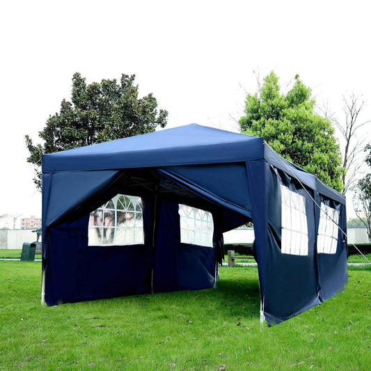 Outsunny 3m x 6m Pop Up Gazebo - Blue - ALL4U RETAILER LTD