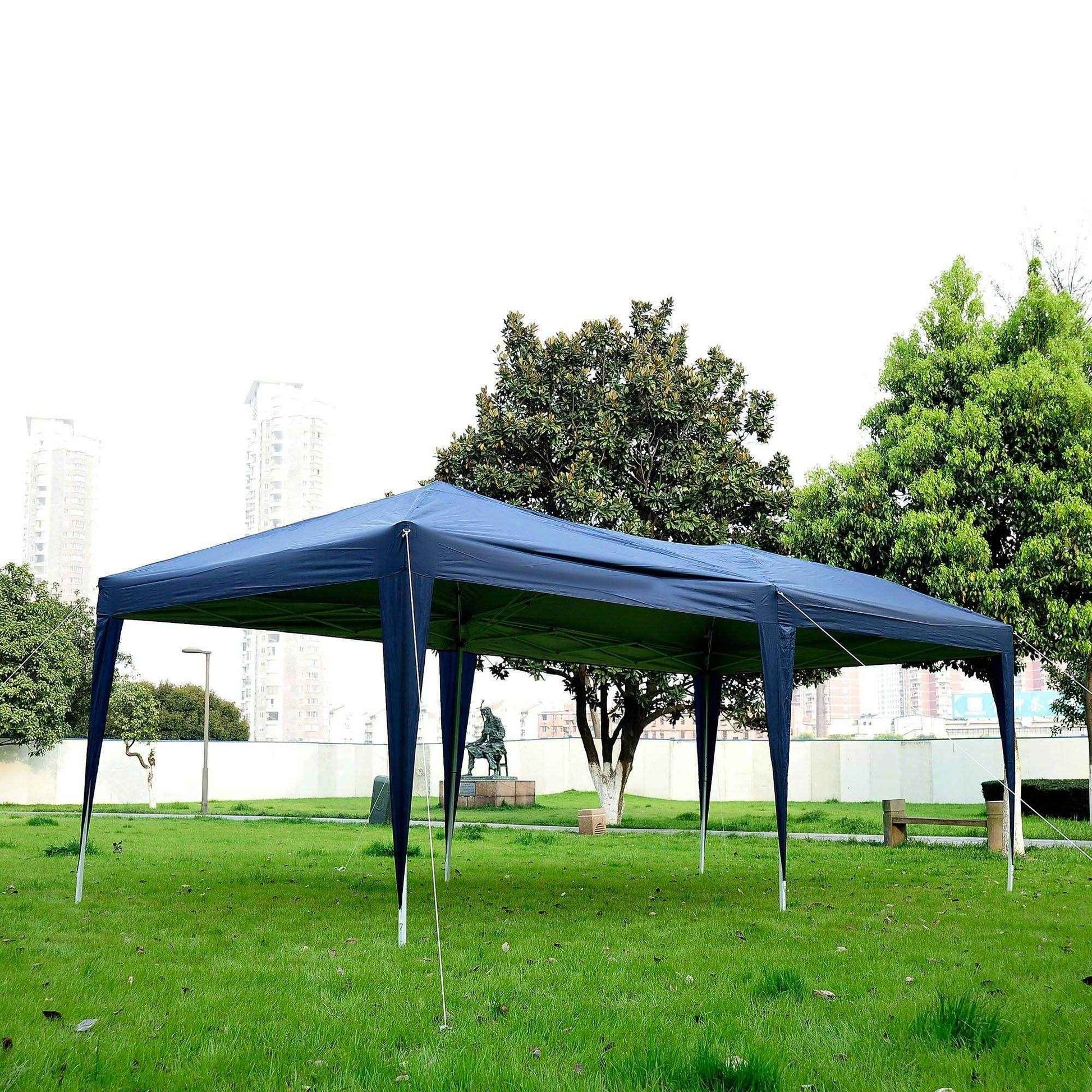 Outsunny 3m x 6m Pop Up Gazebo - Blue - ALL4U RETAILER LTD