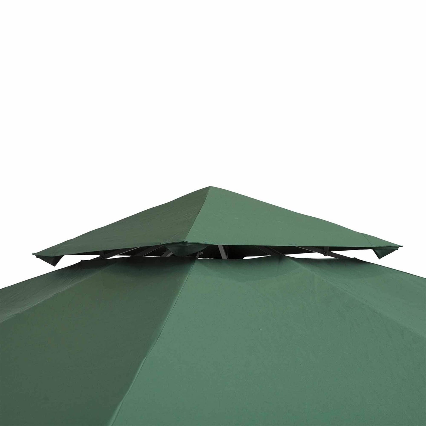Outsunny 3x3m Double Tier Gazebo Top - Dark Green - ALL4U RETAILER LTD