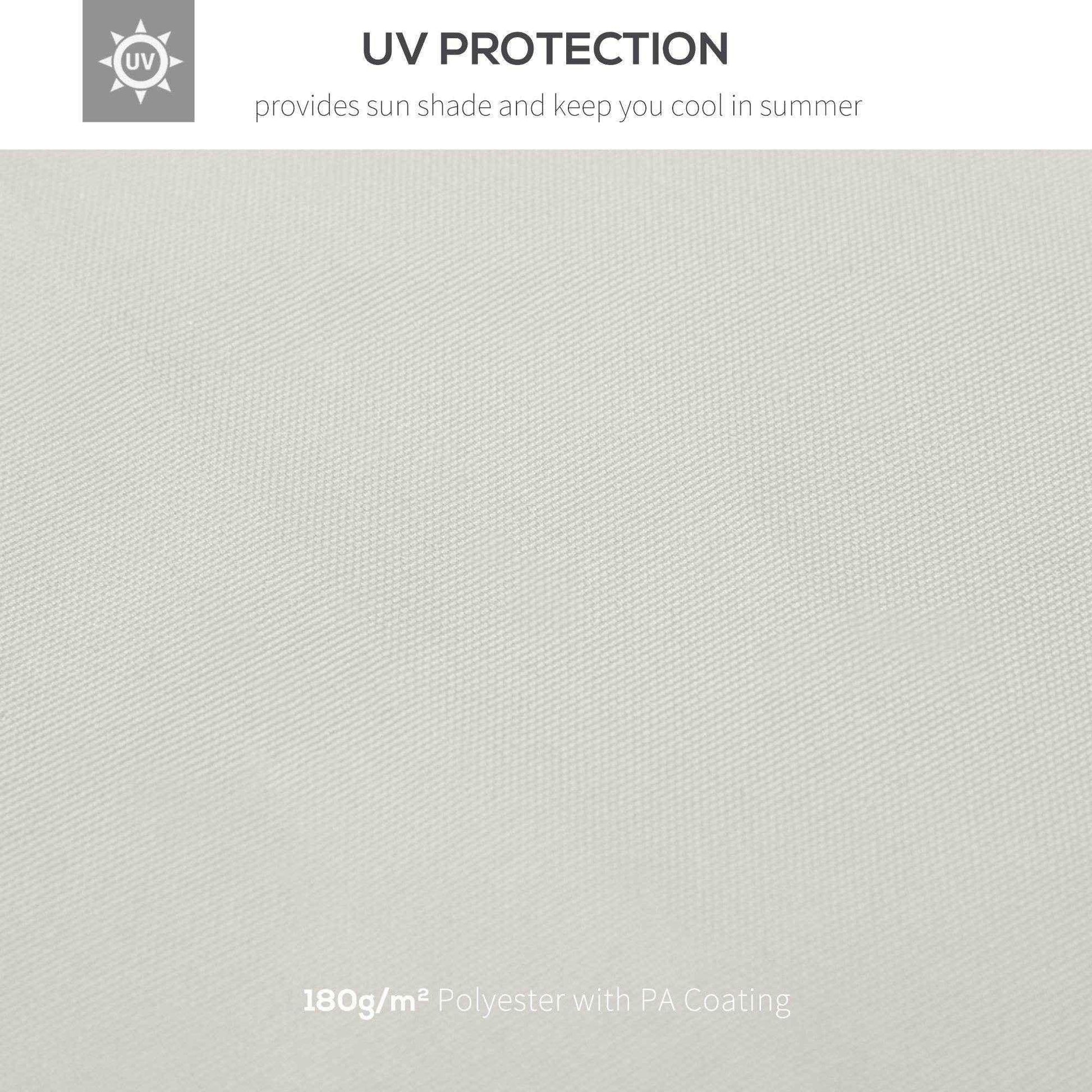 Light gray 180g/m² polyester fabric with PA coating for UV protection and summer sun shade