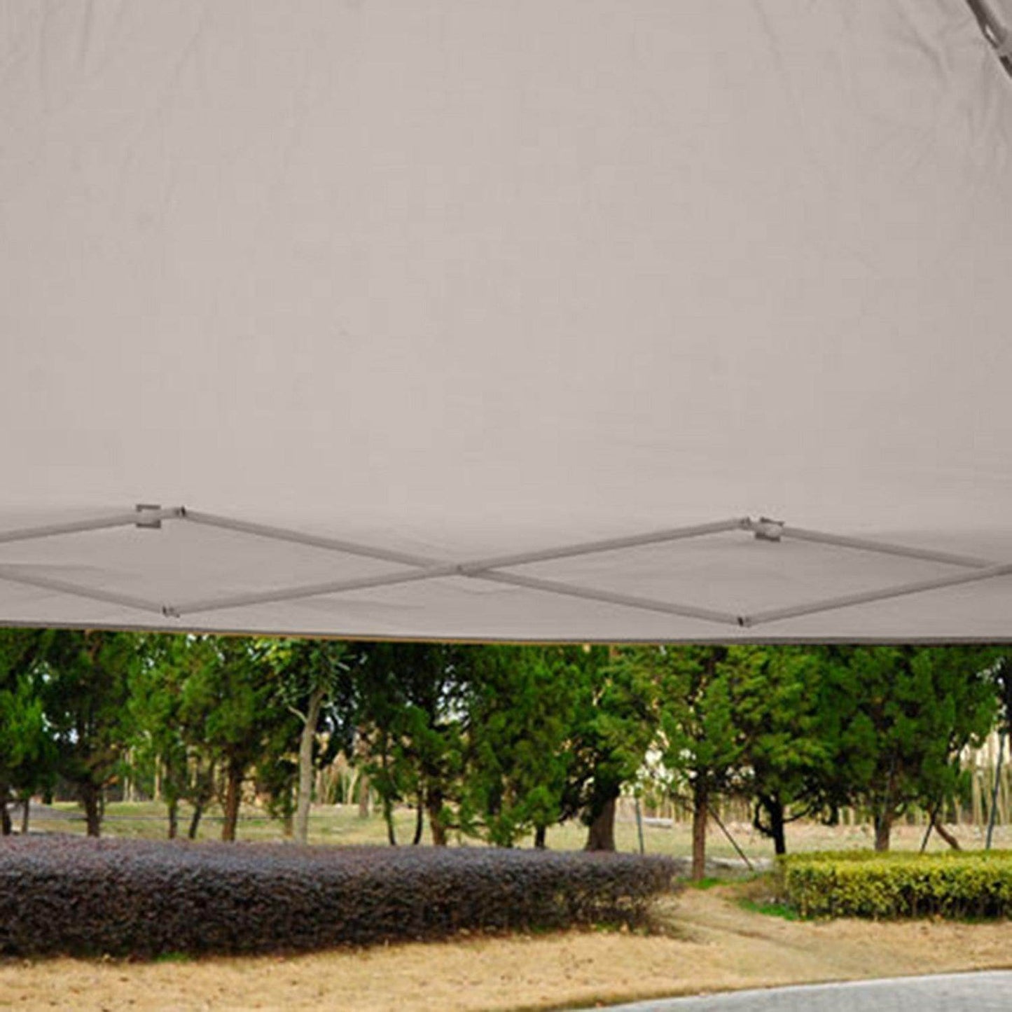 Outsunny 3x3m Mesh Gazebo-Tan - ALL4U RETAILER LTD