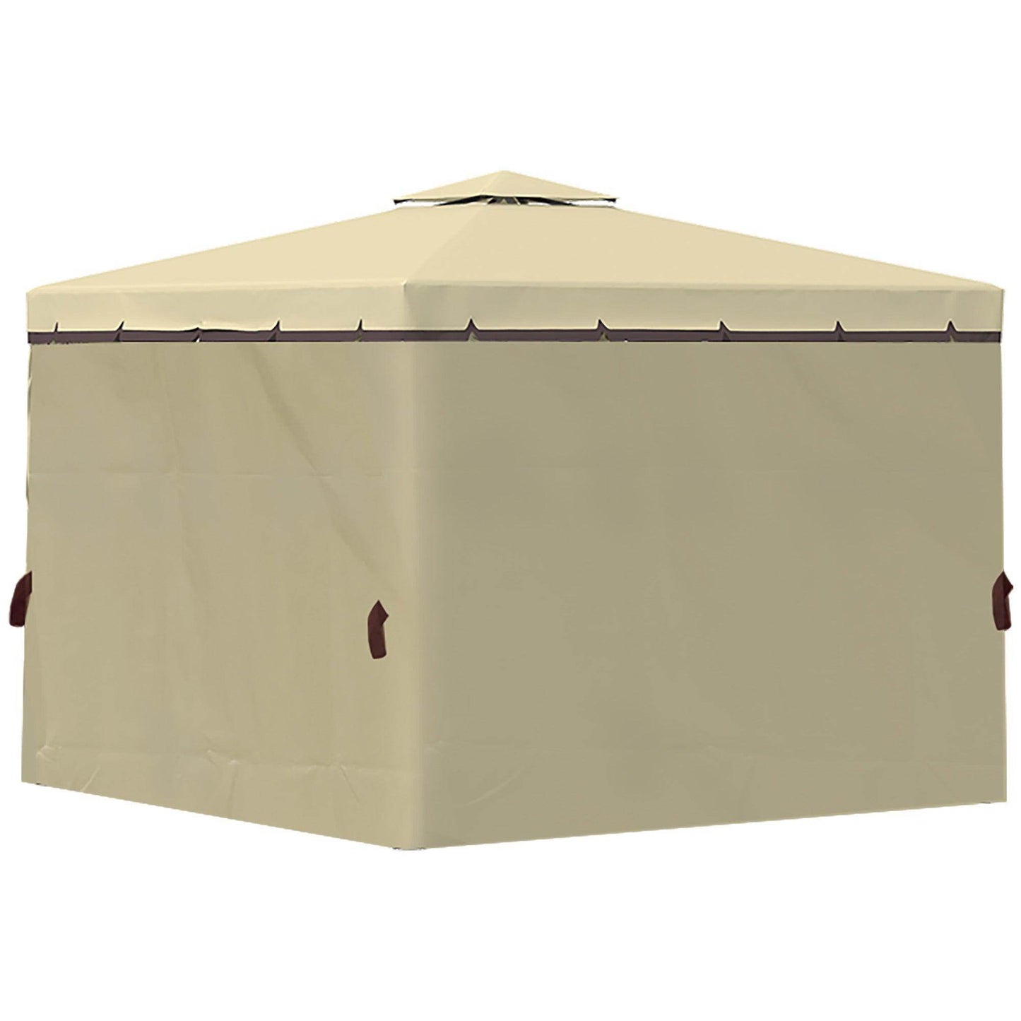 Outsunny 3x3m Patio Gazebo - Waterproof Canopy with Mosquito Netting - ALL4U RETAILER LTD