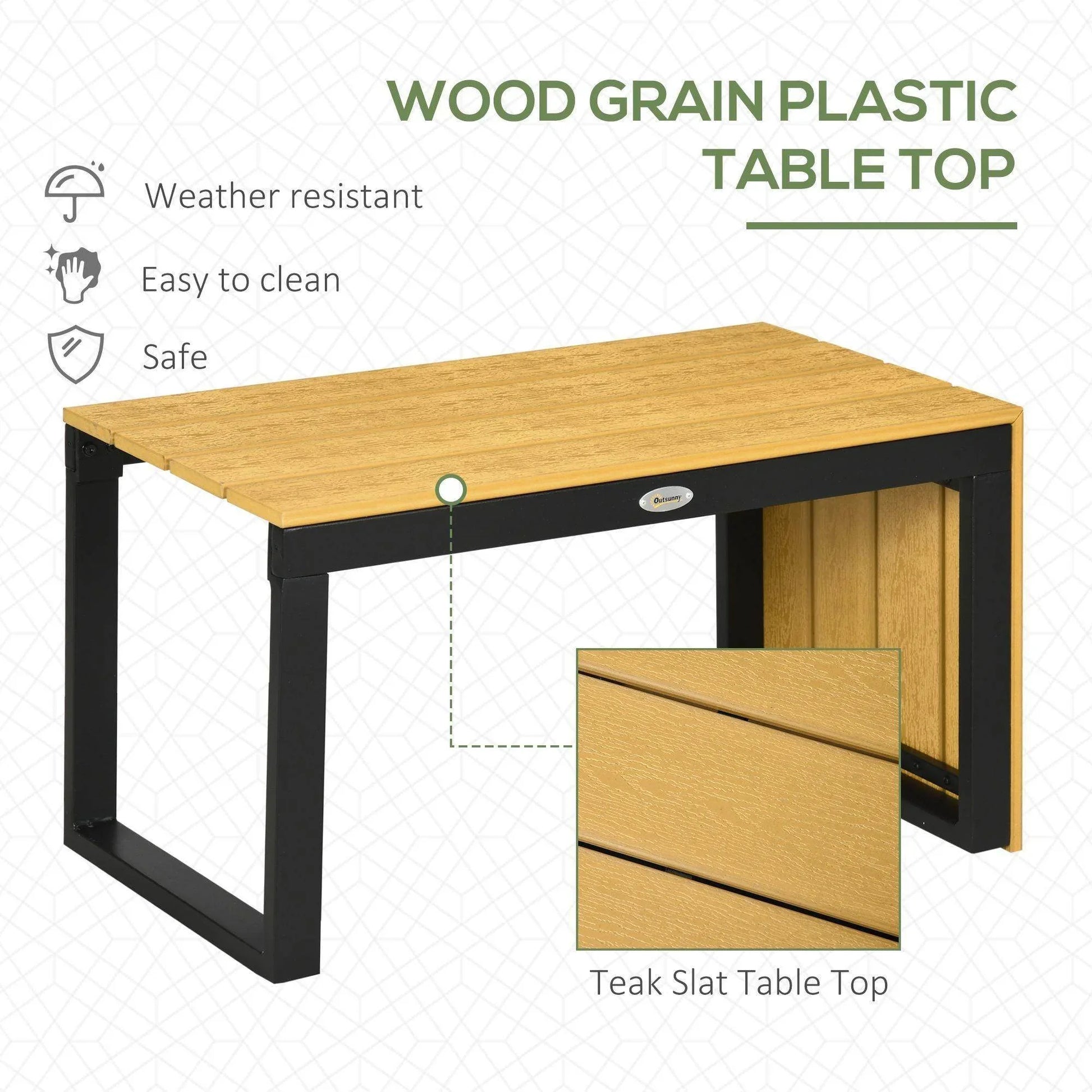 Outsunny 4-Seater Outdoor Sofa Set - ALL4U RETAILER LTD