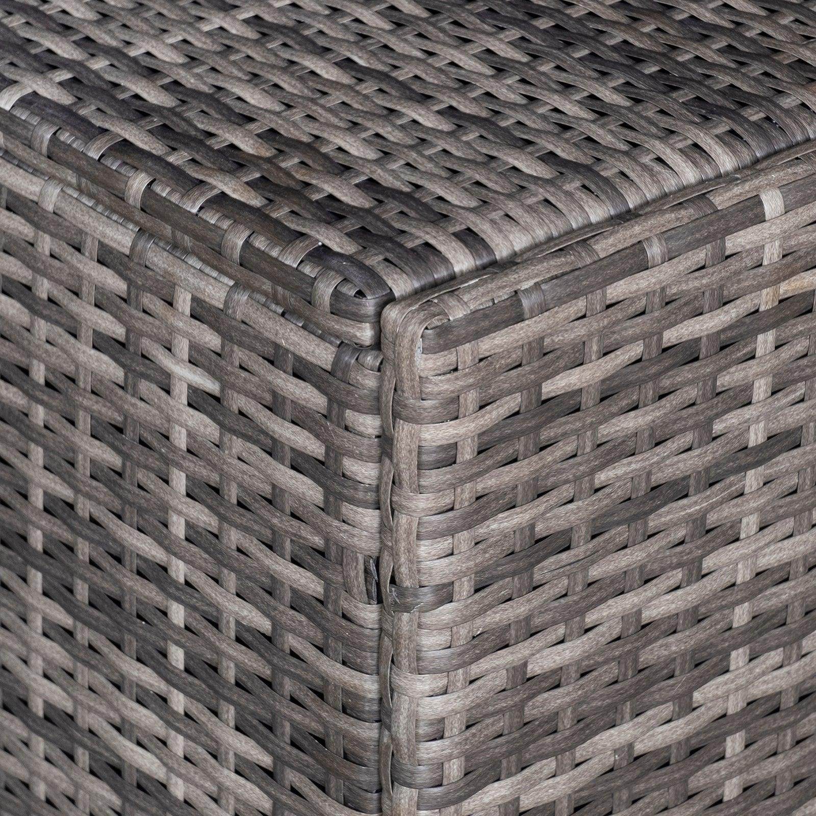 Outsunny 6 Seater Outdoor Rattan Sofa Set - Grey - ALL4U RETAILER LTD