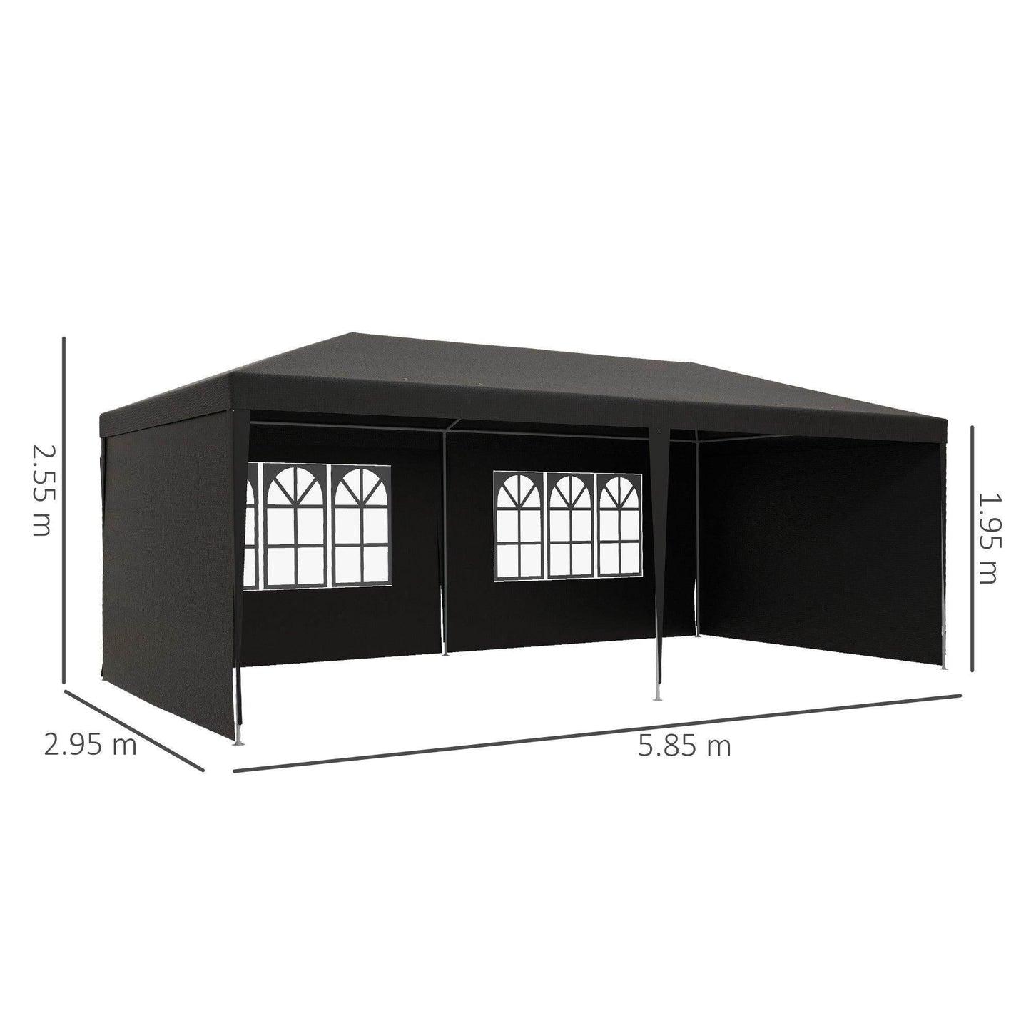 Outsunny 6x3m Outdoor Party Tent - ALL4U RETAILER LTD