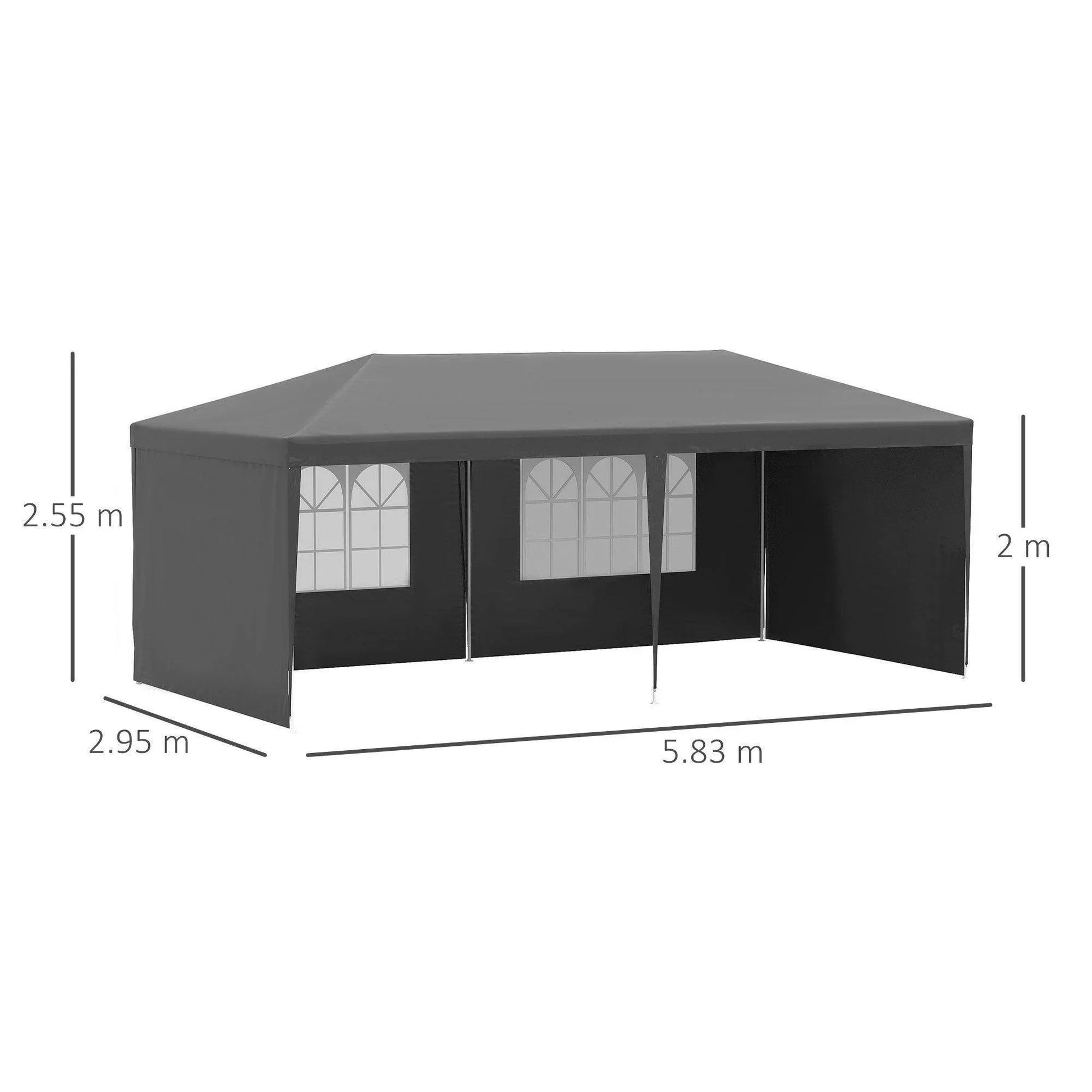 Outsunny 6x3m Outdoor Party Tent - ALL4U RETAILER LTD