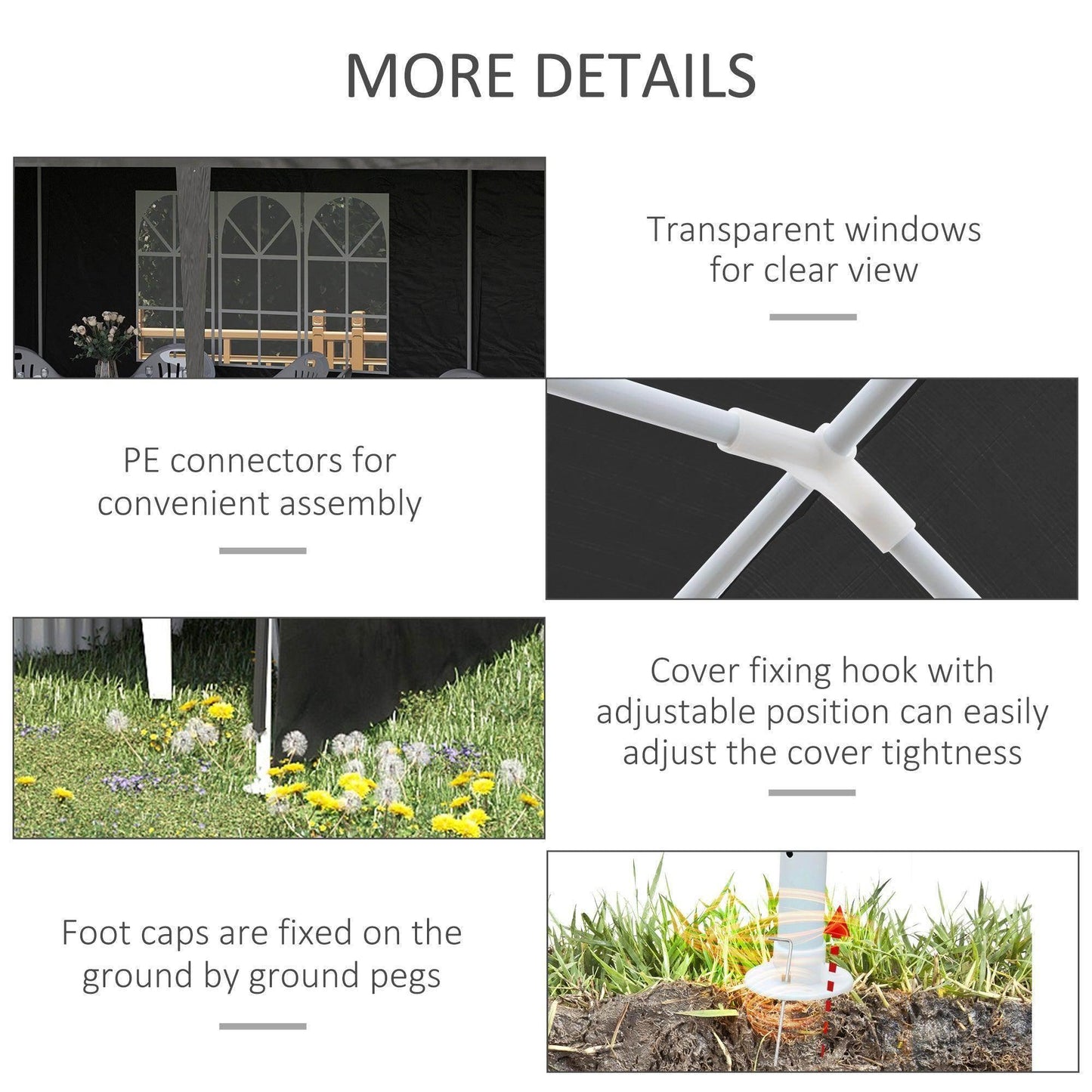Outsunny 6x3m Outdoor Party Tent - ALL4U RETAILER LTD