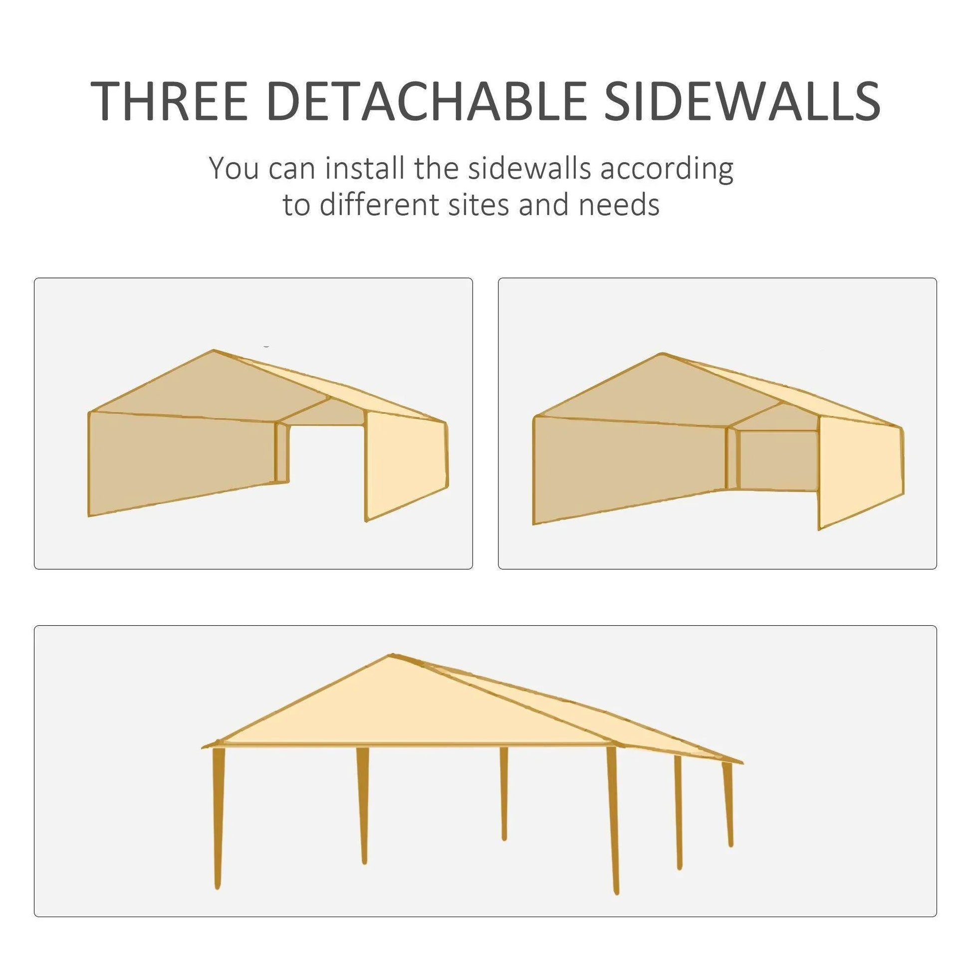 Outsunny 6x3m Outdoor Party Tent - ALL4U RETAILER LTD