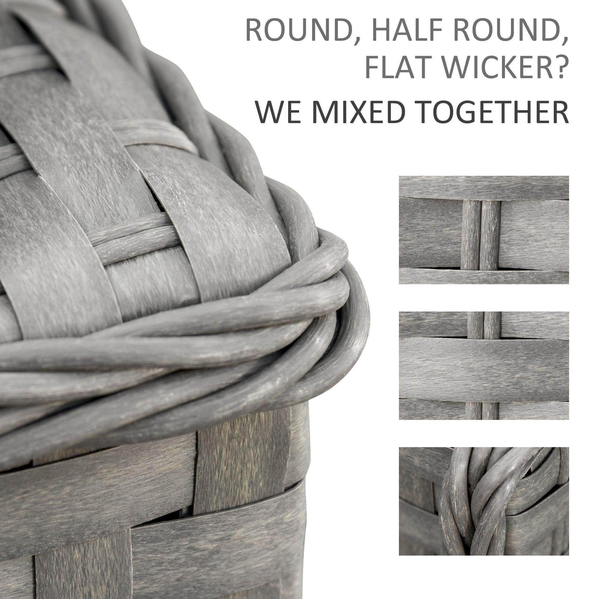 Outsunny 8-Seater Rattan Outdoor Sofa Set - Grey - ALL4U RETAILER LTD