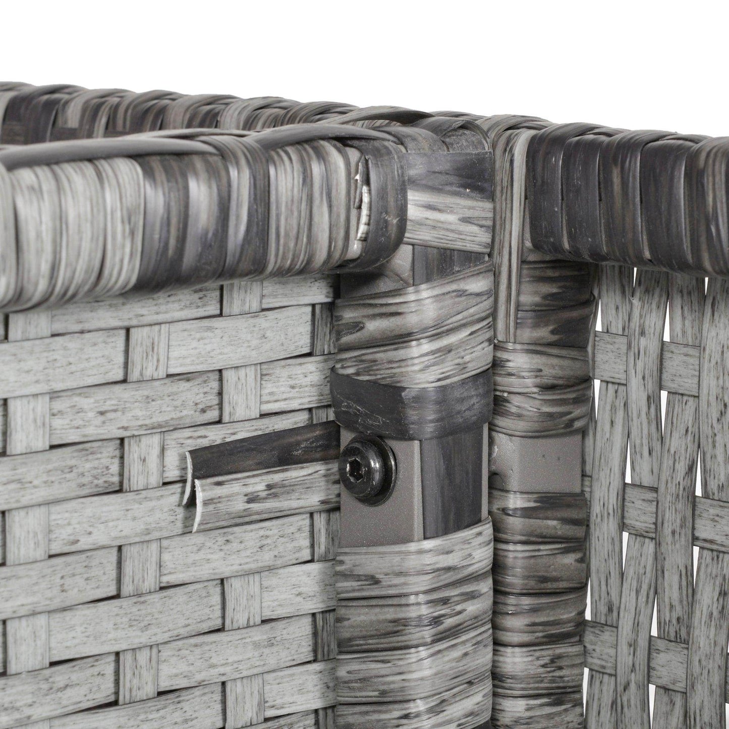 Outsunny 9PC Rattan Dining Set - Grey - ALL4U RETAILER LTD