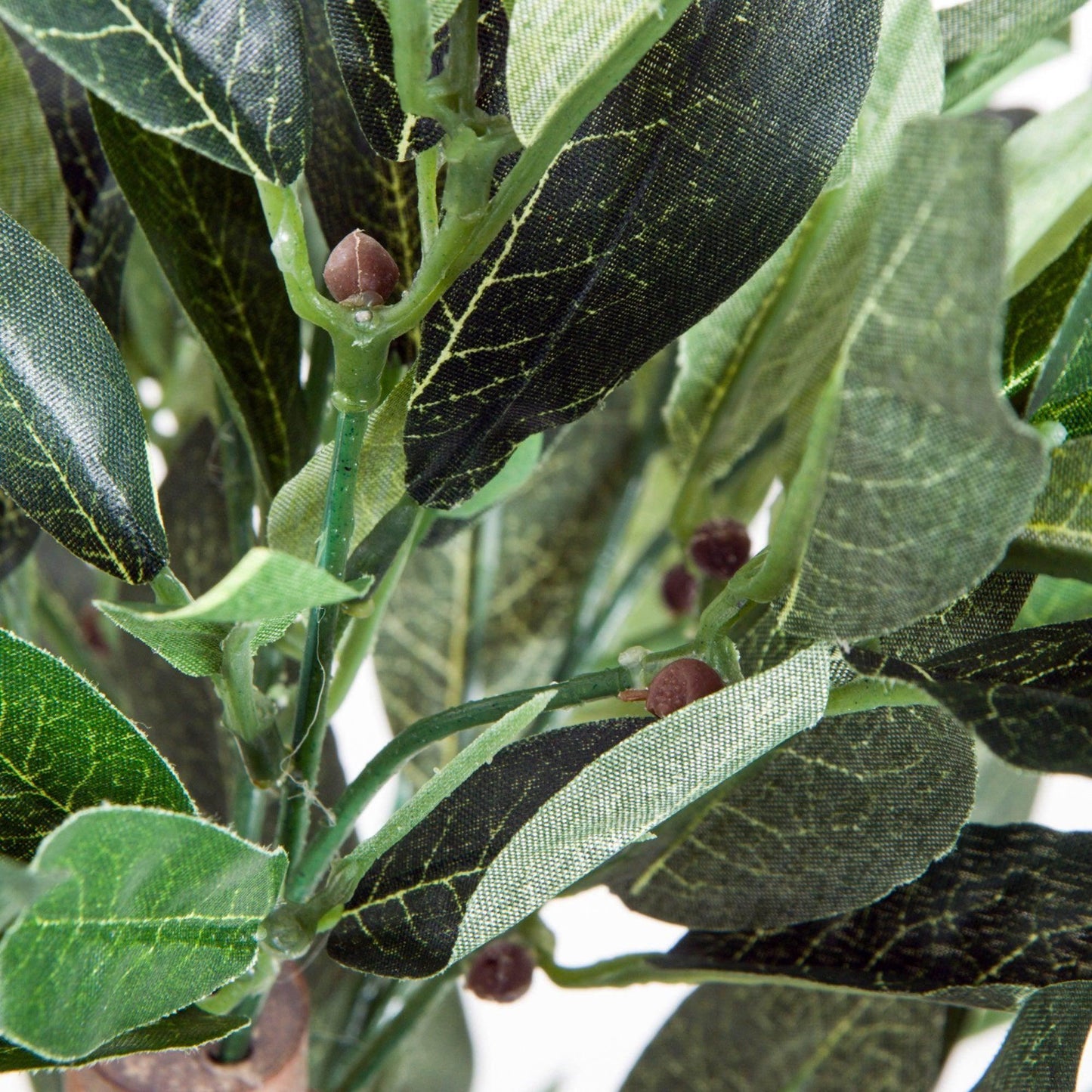Outsunny Artificial Olive Tree in Orange Pot - Home Office Greenery - ALL4U RETAILER LTD