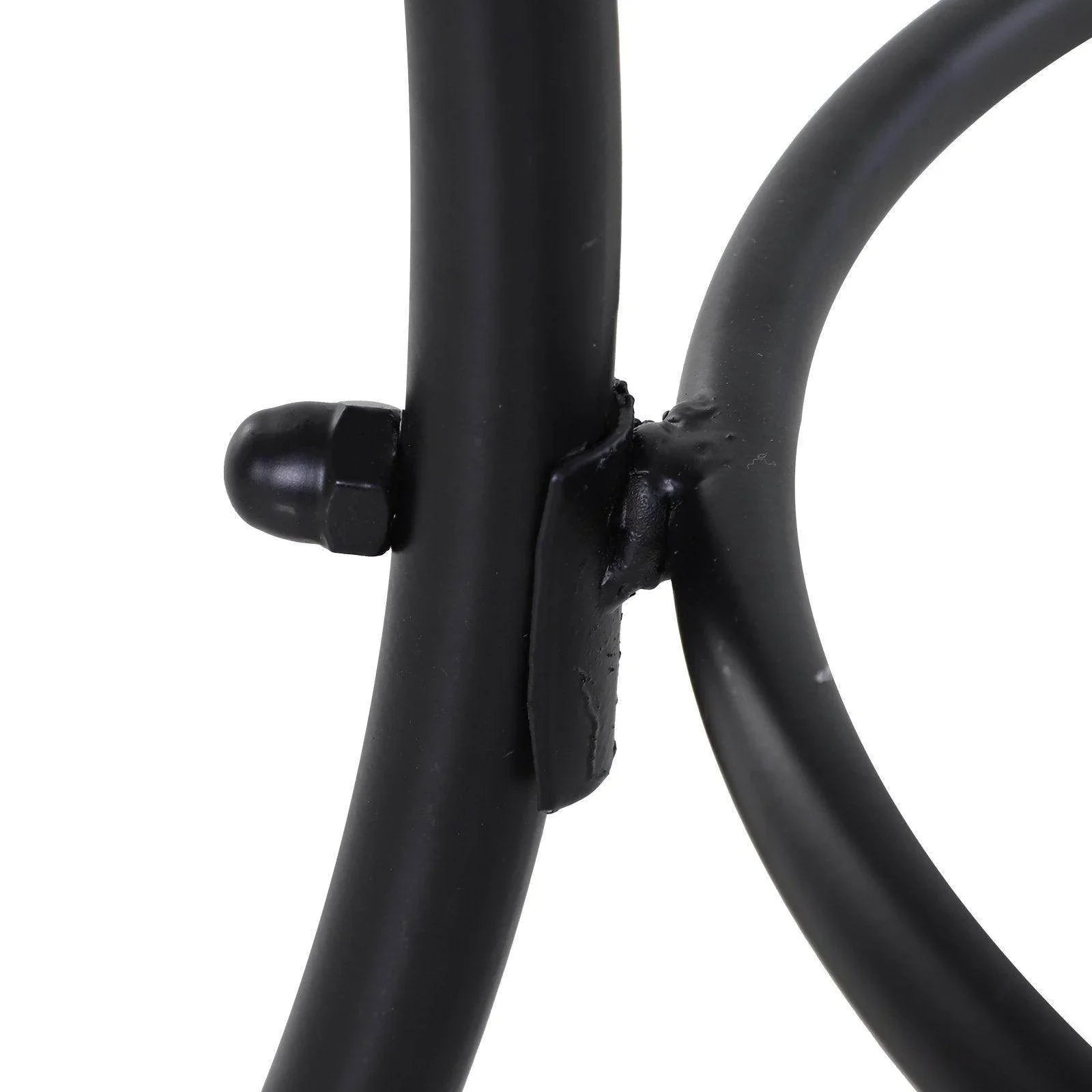 Outsunny Black Metal Outdoor Garden Table - ALL4U RETAILER LTD