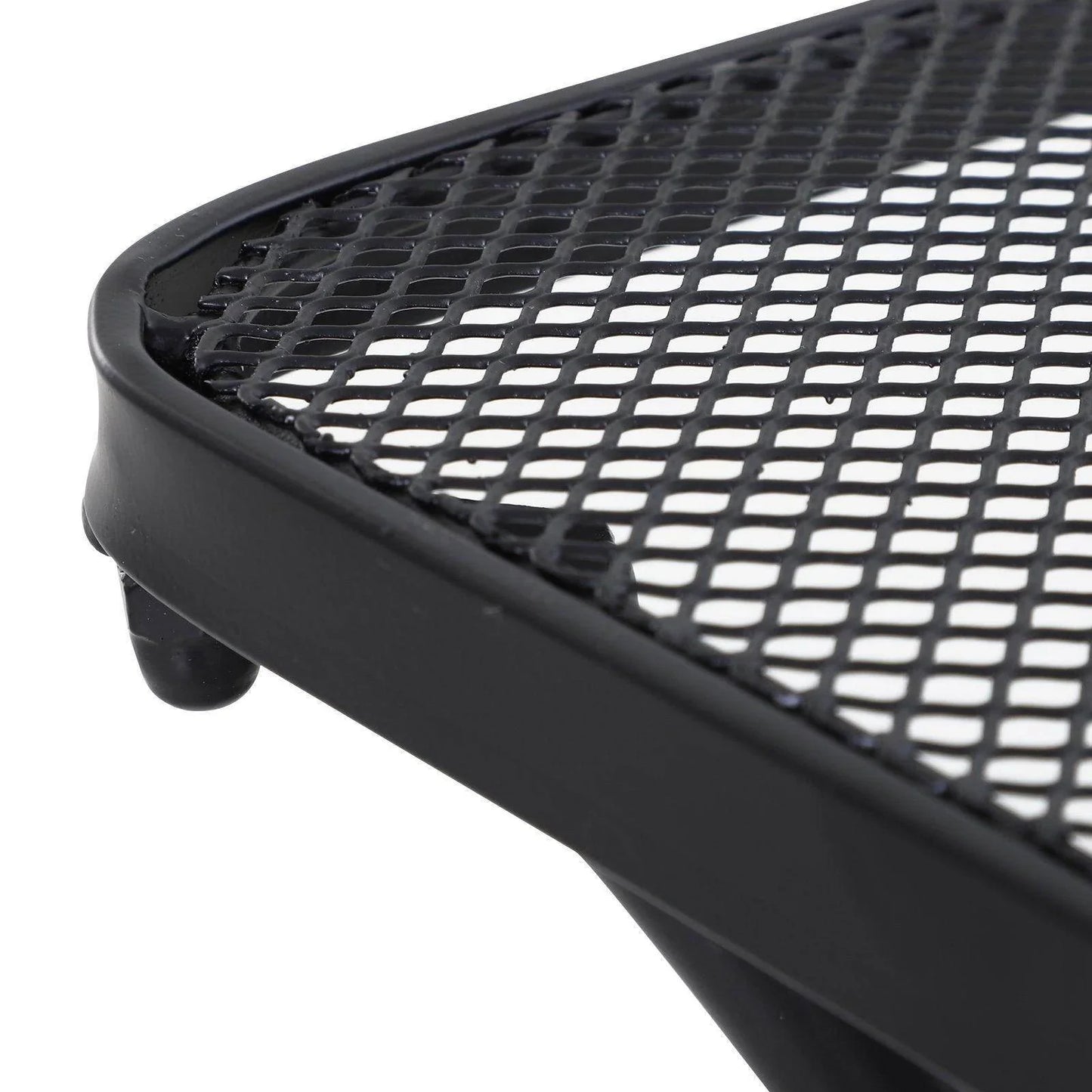 Outsunny Black Metal Outdoor Garden Table - ALL4U RETAILER LTD
