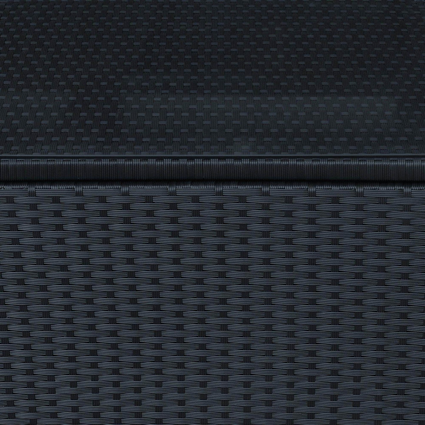 Outsunny Black Rattan Side Table - ALL4U RETAILER LTD