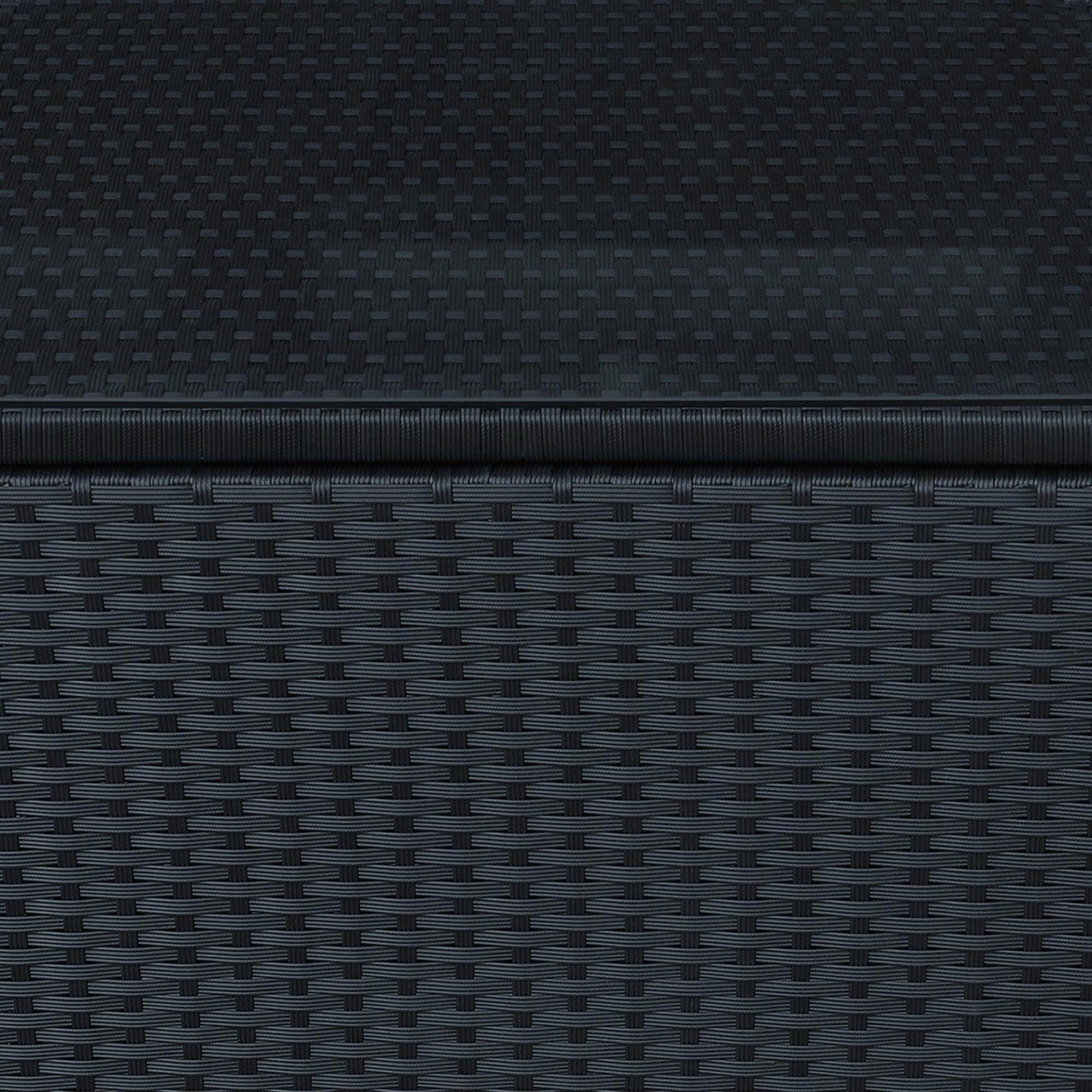 Outsunny Black Rattan Side Table - ALL4U RETAILER LTD