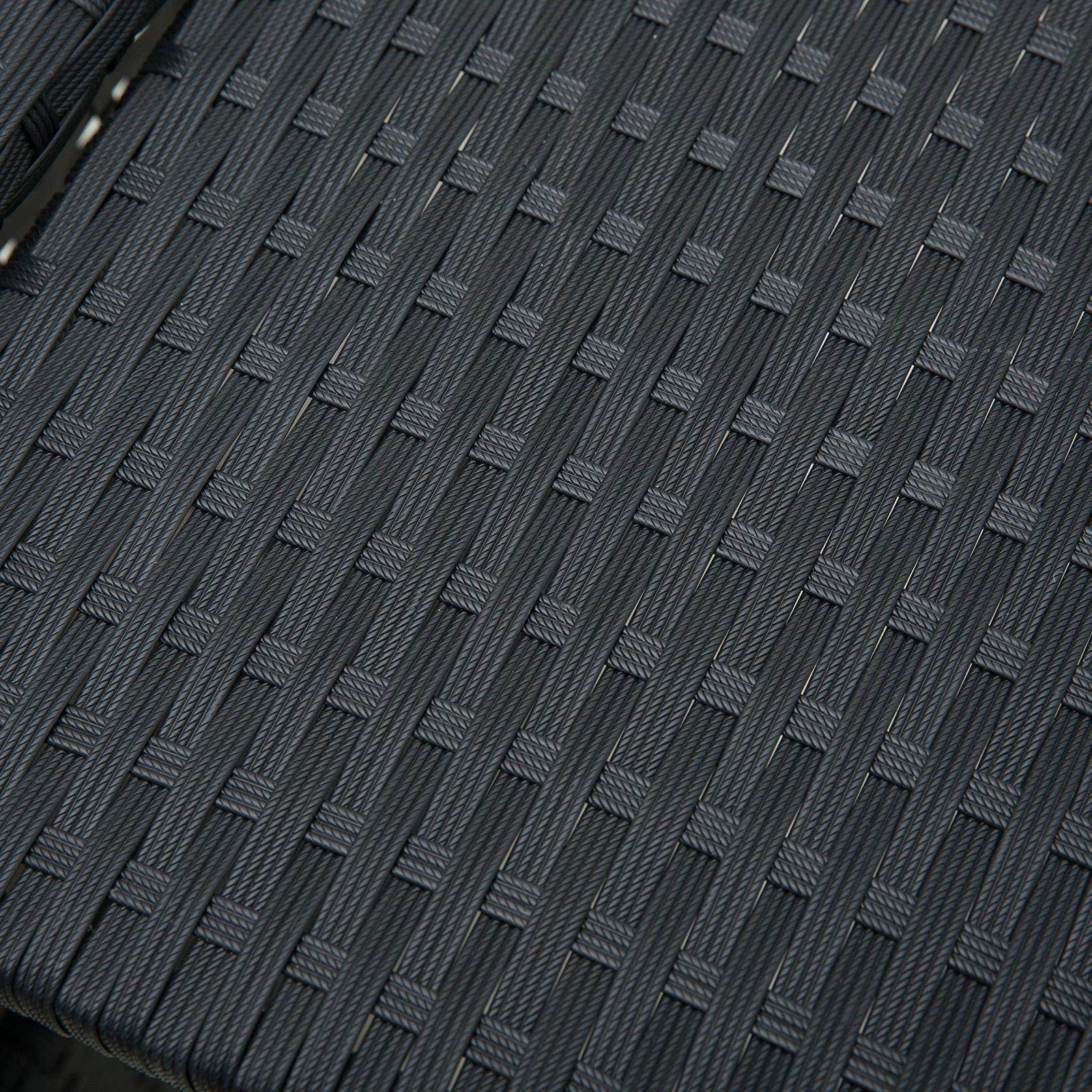 Outsunny Black Sofa Sun Lounger Daybed - ALL4U RETAILER LTD