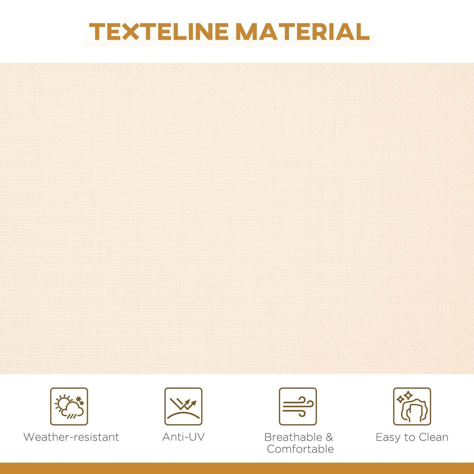 Outsunny Canopy Swing Chair - Beige - ALL4U RETAILER LTD