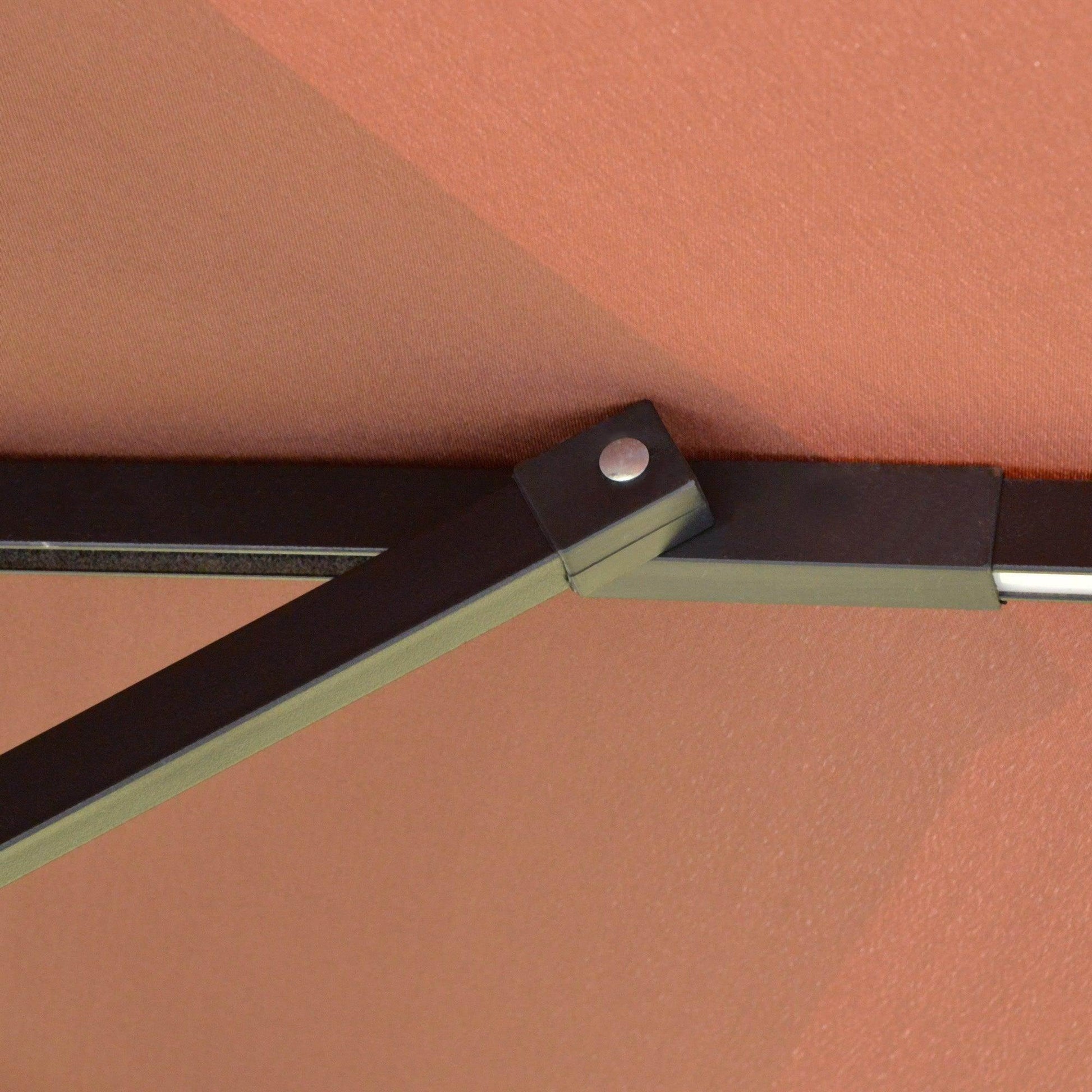 Outsunny Cantilever Umbrella with Solar Lights - ALL4U RETAILER LTD