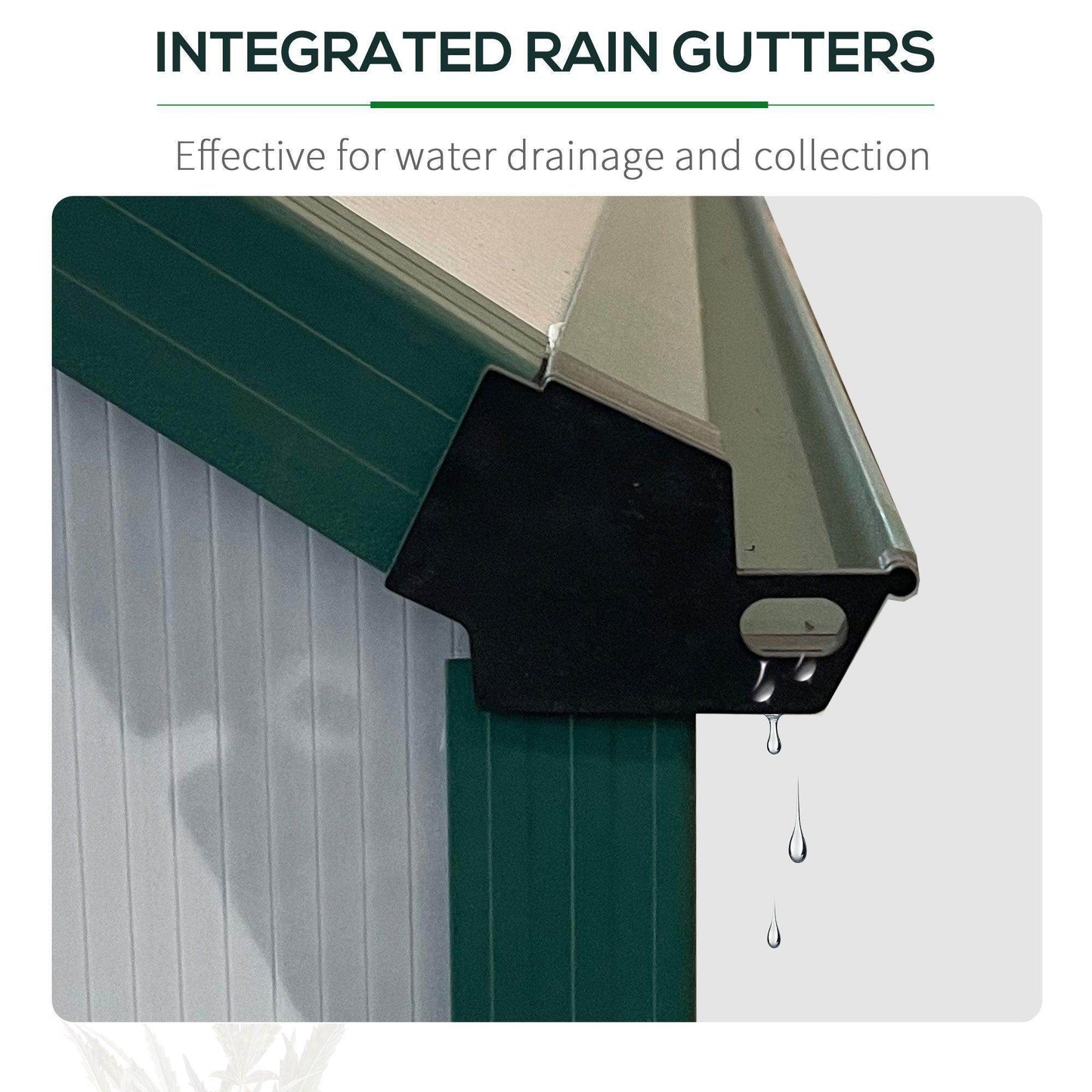 Outsunny Clear Greenhouse Kit with Roof Vent - 8x12ft - ALL4U RETAILER LTD