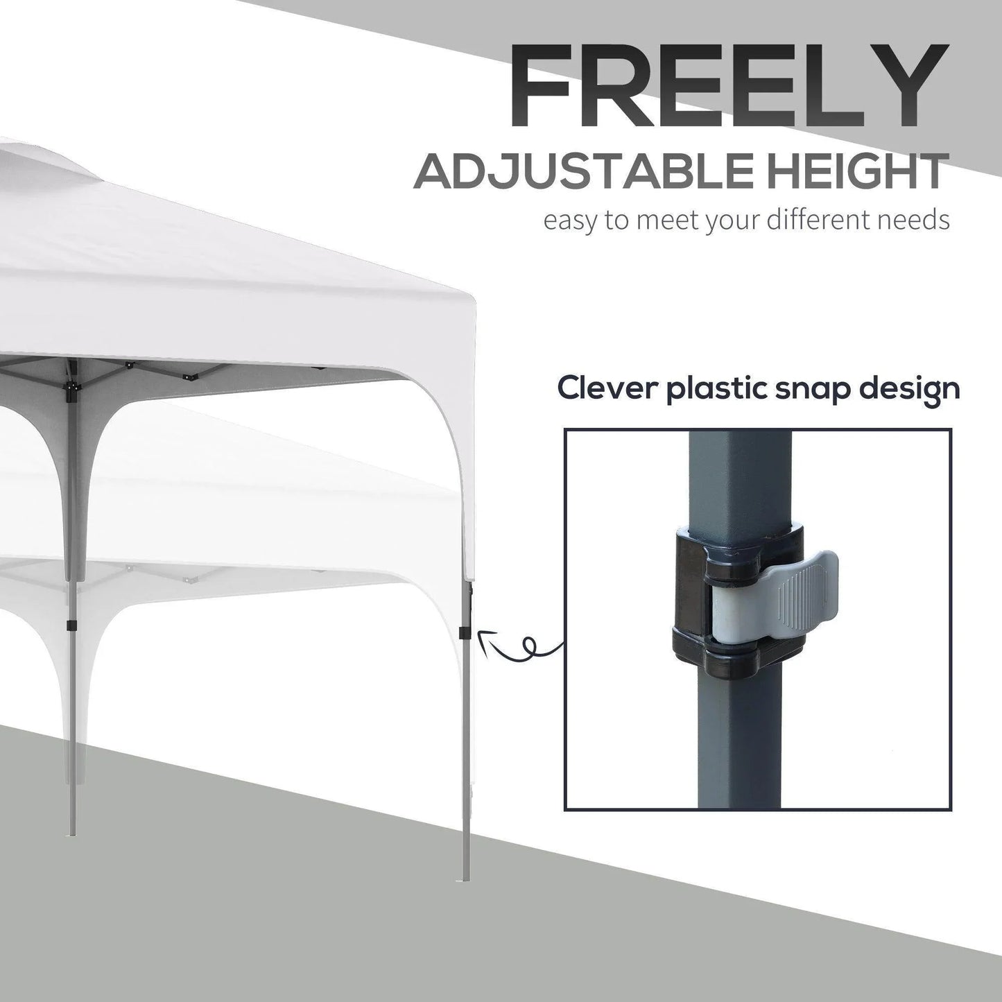 Outsunny Compact 3x3 Pop Up Gazebo - ALL4U RETAILER LTD