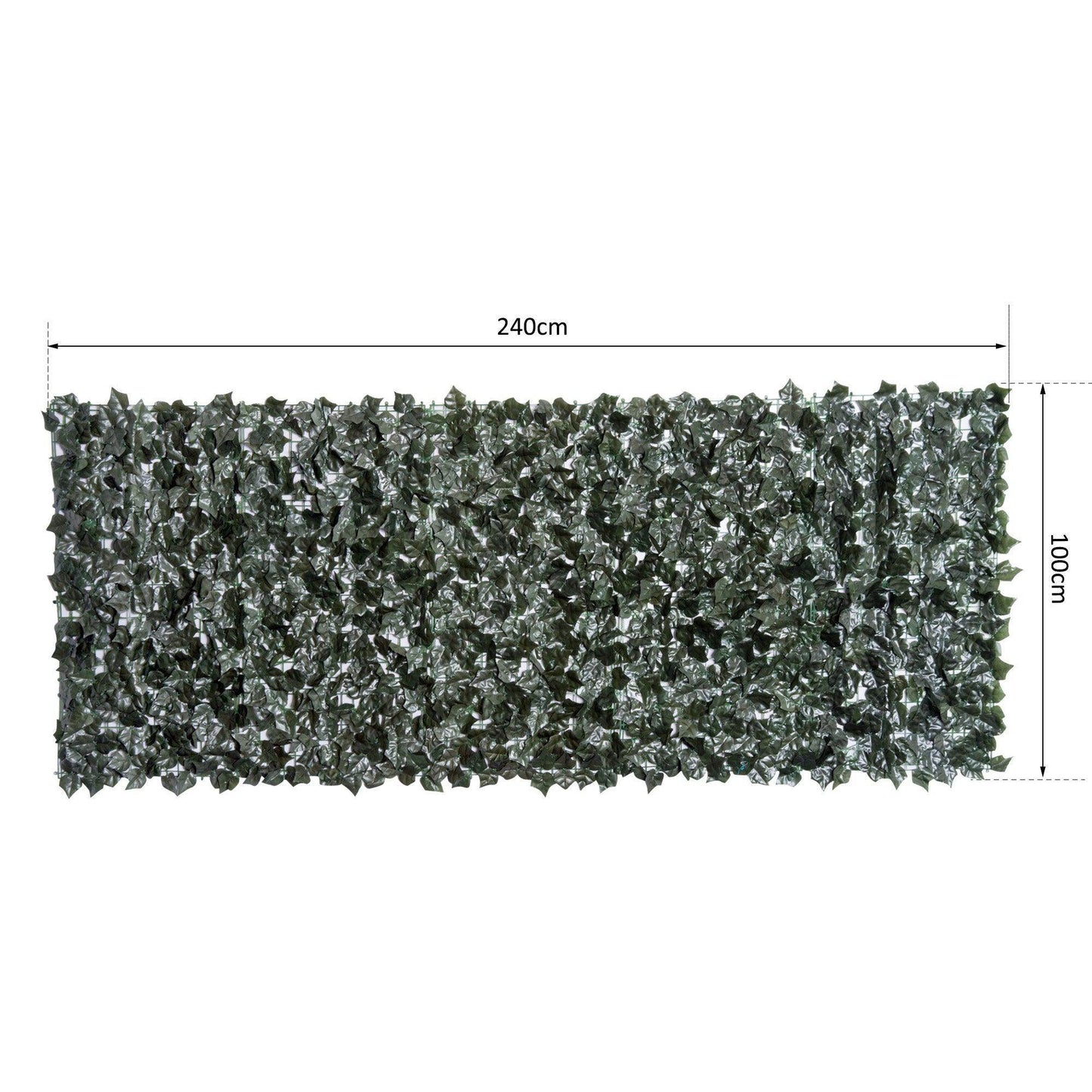 Outsunny Dark Green Leaf Panel - 2.4x1m - ALL4U RETAILER LTD