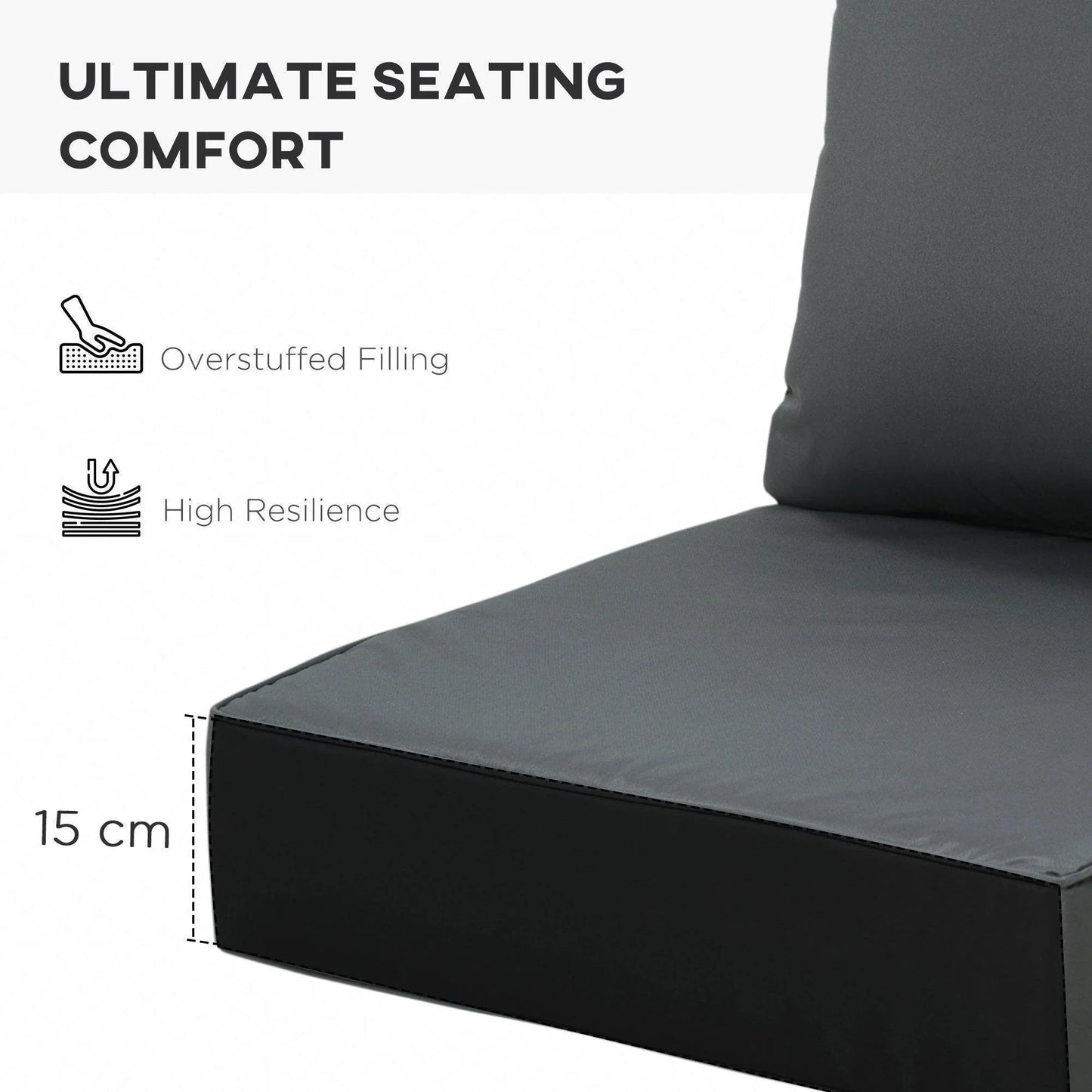 Outsunny Deep Seating Chair Cushion - ALL4U RETAILER LTD