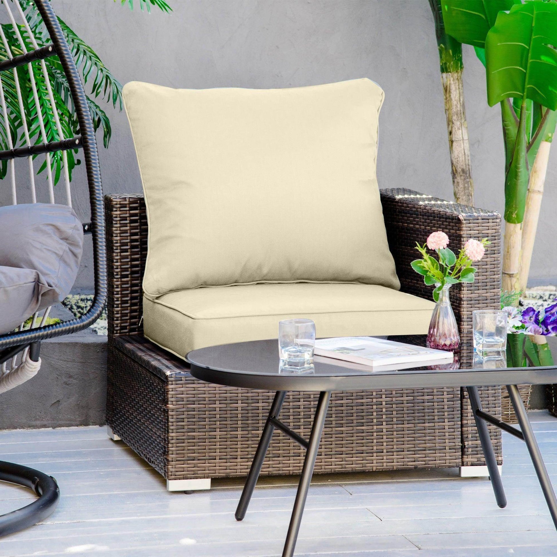 Outsunny Deep Seating Chair Cushion Set - ALL4U RETAILER LTD