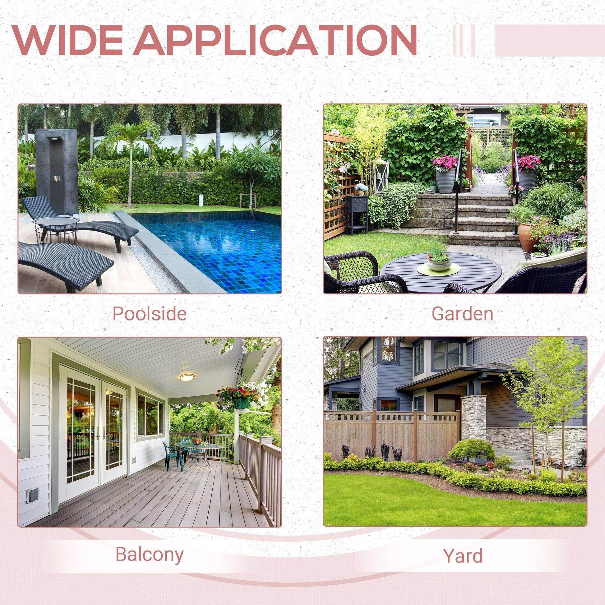 Outsunny Folding Rattan Coffee Table - Compact Outdoor Furniture - ALL4U RETAILER LTD