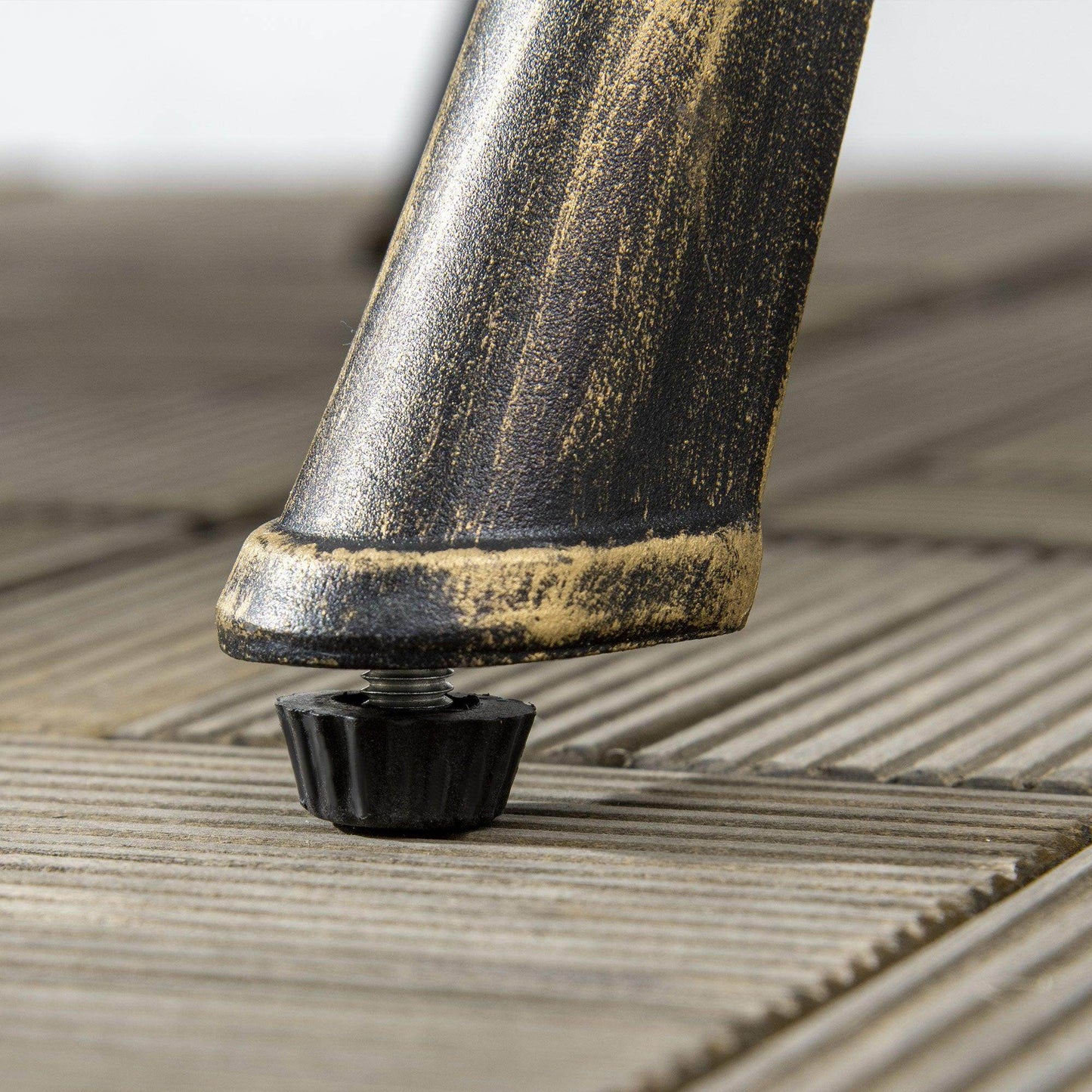 Outsunny Garden Bistro Set for 2 with Umbrella Hole - ALL4U RETAILER LTD