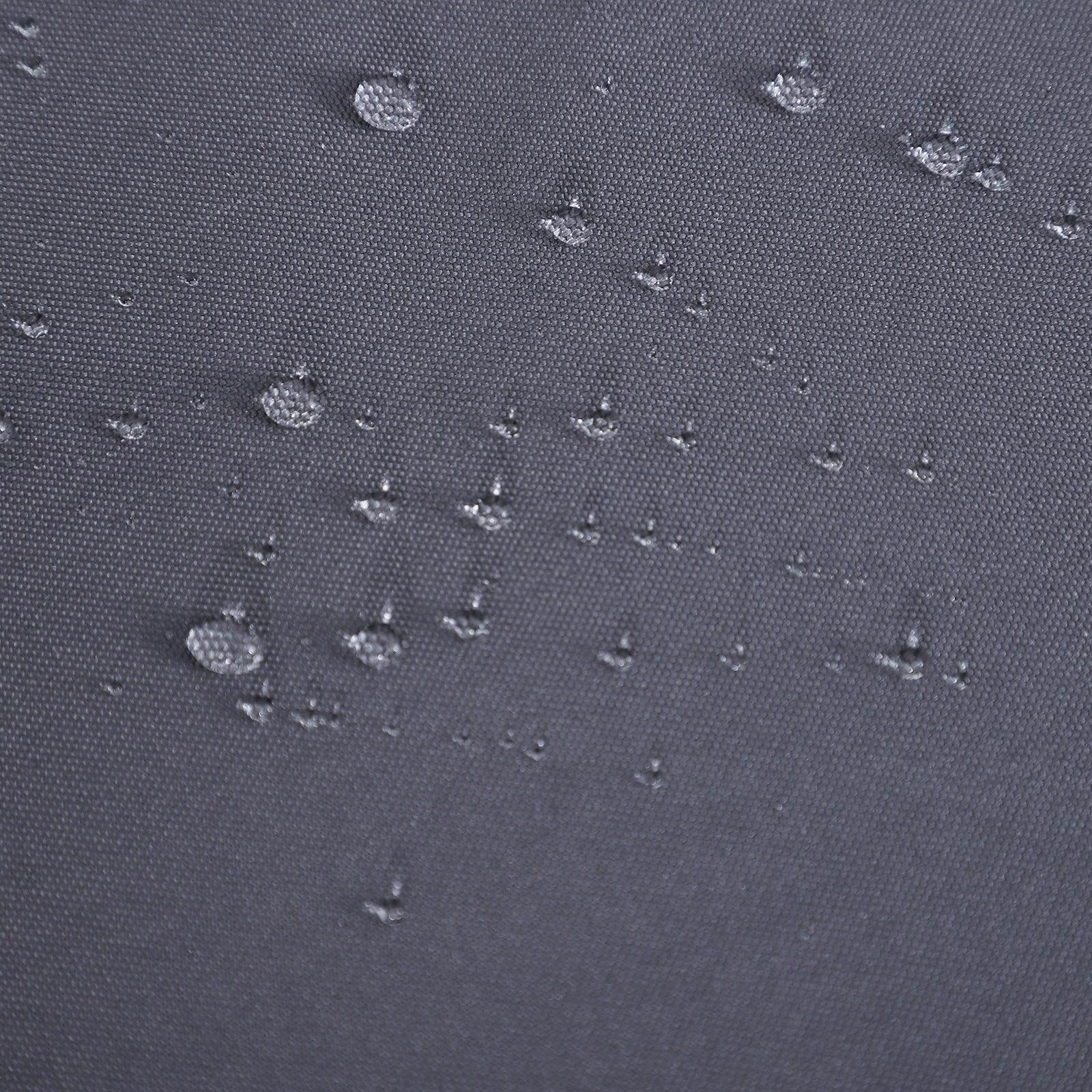 Outsunny Garden Double Rattan Sun Lounger - Black - ALL4U RETAILER LTD