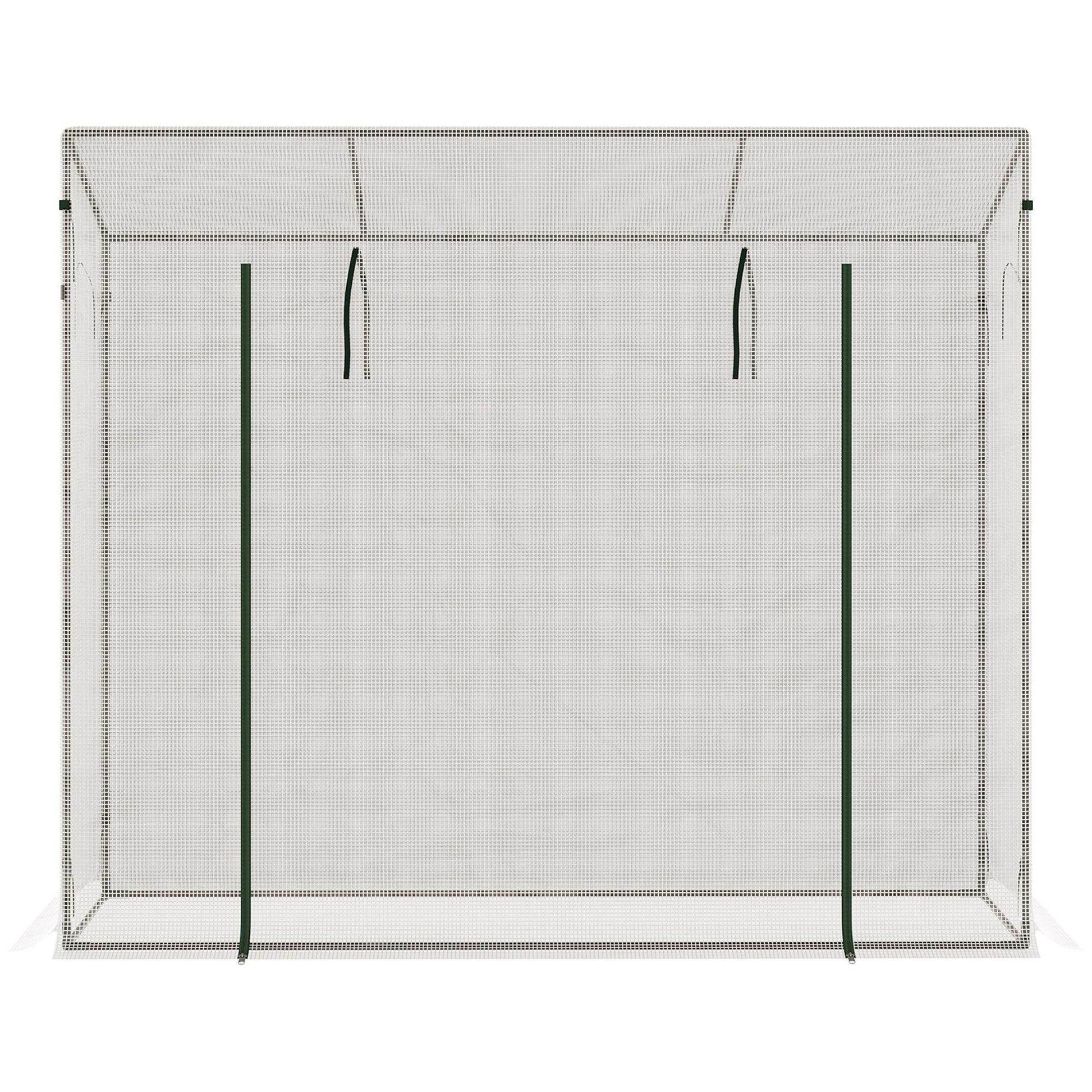 Outsunny Garden Greenhouse - Patio Lean to Hot House - ALL4U RETAILER LTD