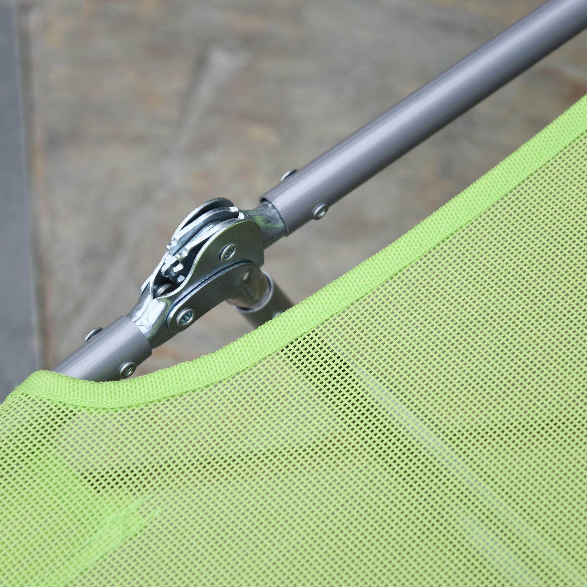 Outsunny Garden Lounger Recliner in Green - ALL4U RETAILER LTD