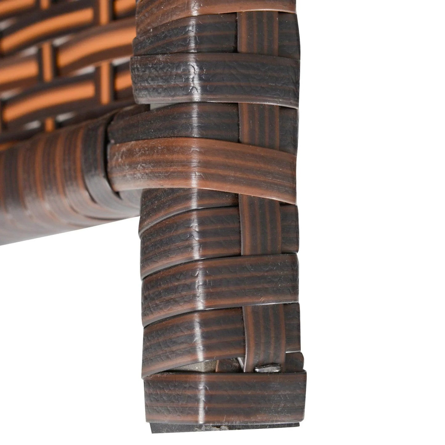 Outsunny Garden Patio Dining Set 10-seater Cube Sofa - Brown - ALL4U RETAILER LTD