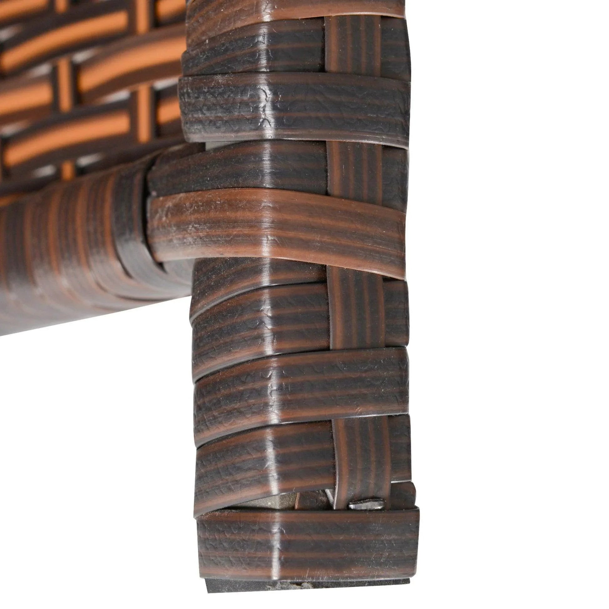 Outsunny Garden Patio Dining Set 10-seater Cube Sofa - Brown - ALL4U RETAILER LTD