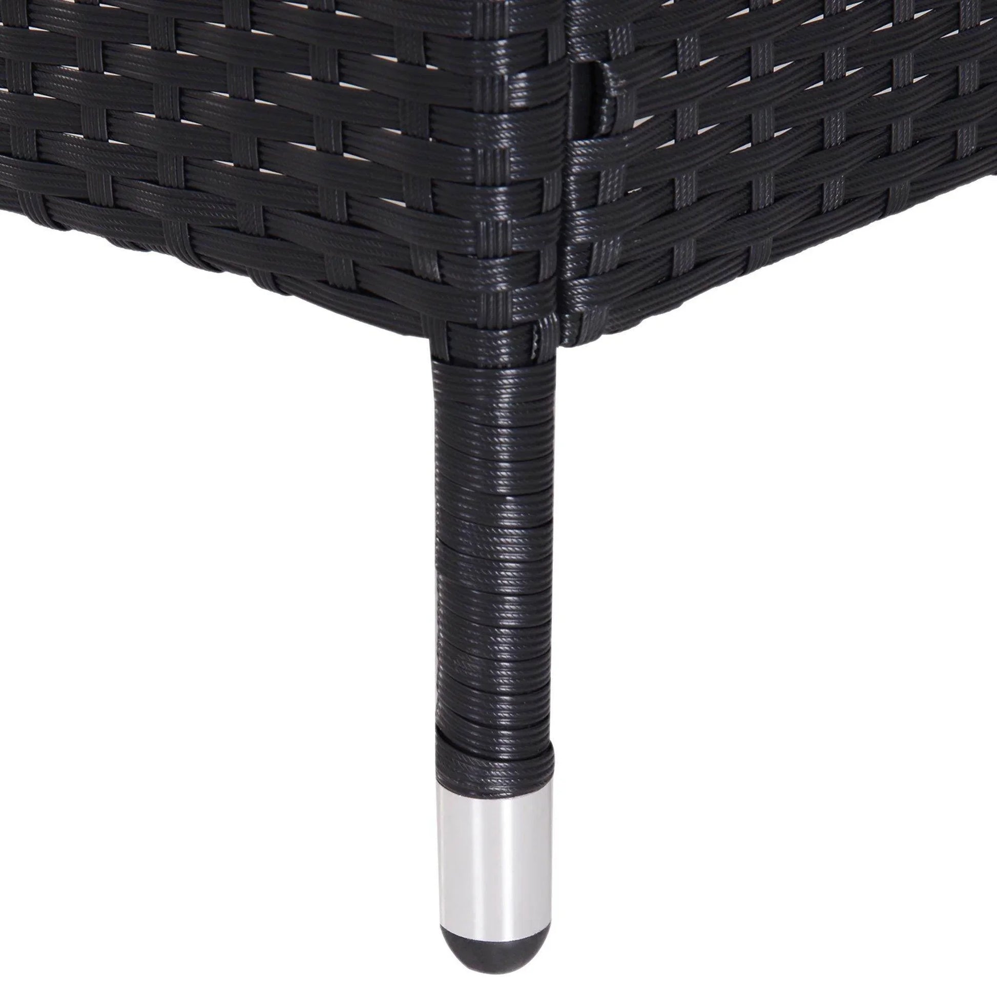 Outsunny Garden Rattan Love Seat with Cushions - ALL4U RETAILER LTD