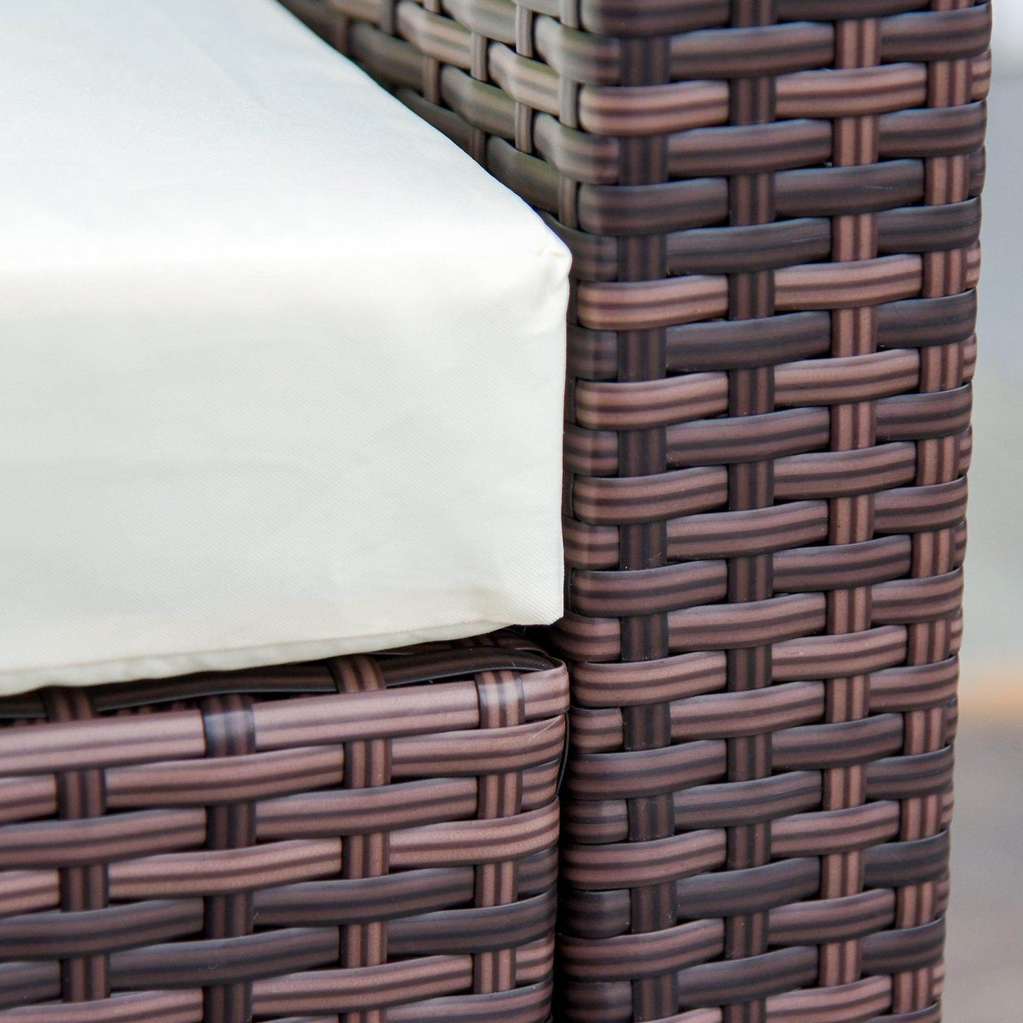 Outsunny Garden Rattan Sofa Set - 4-Seater - ALL4U RETAILER LTD