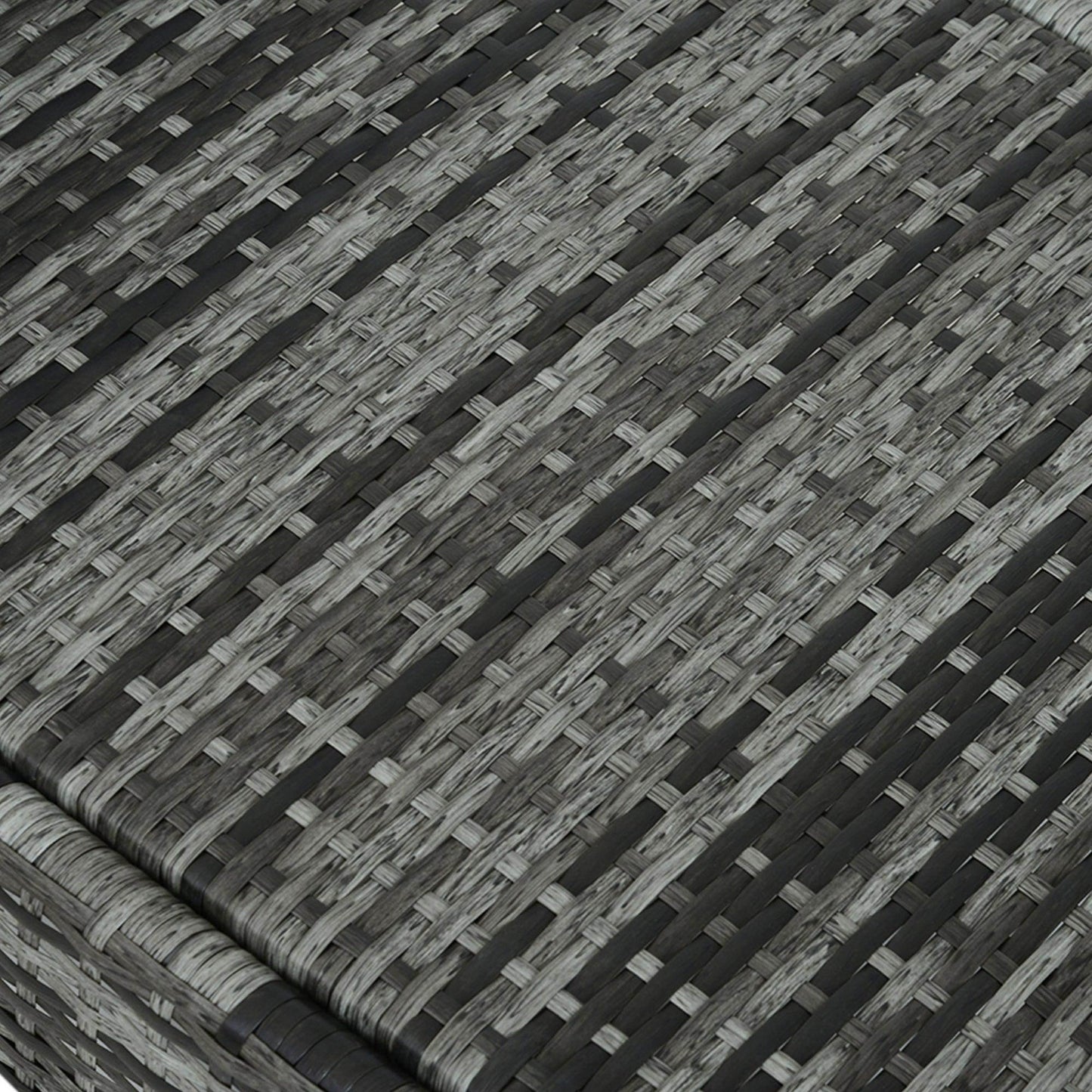 Outsunny Garden Sun Lounger Recliner Bed - Grey - ALL4U RETAILER LTD