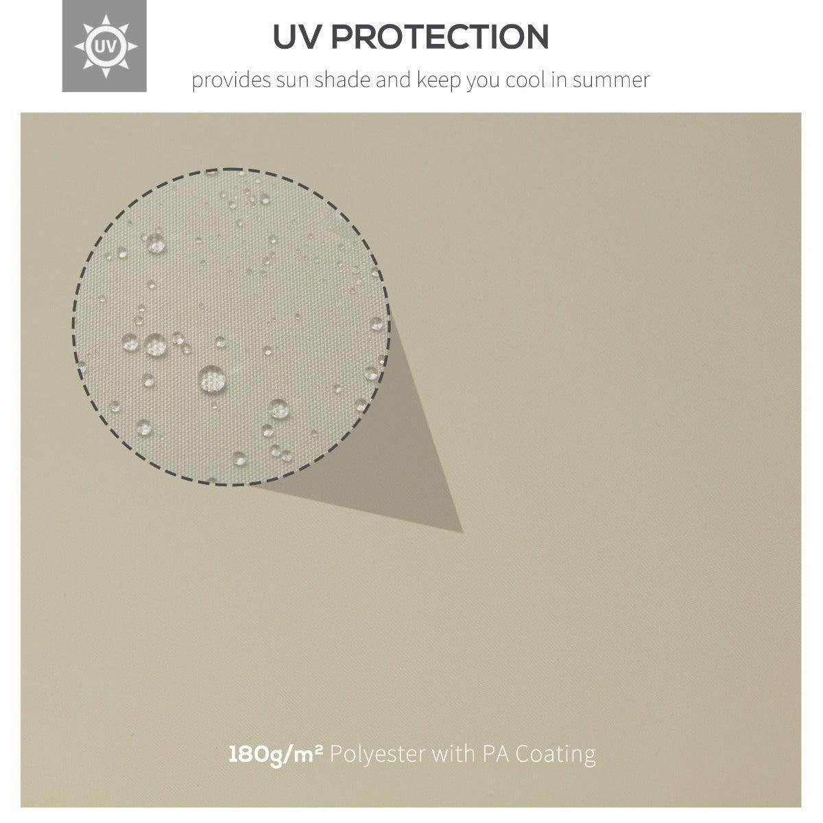 Outsunny Gazebo Replacement Roof Canopy - Cream - ALL4U RETAILER LTD