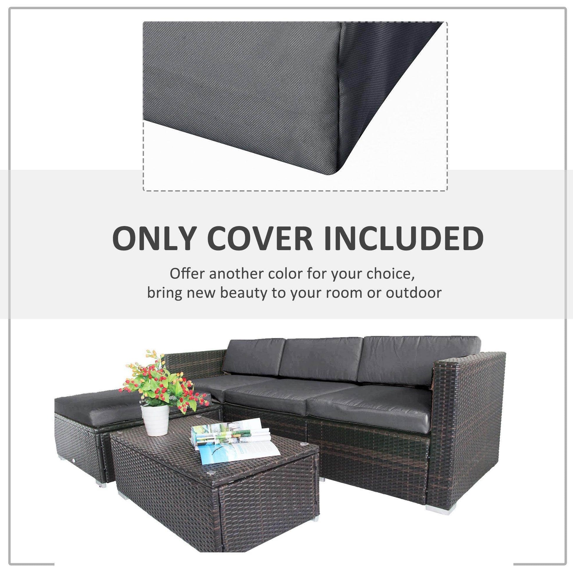 Outsunny Grey Patio Furniture Cover Only - ALL4U RETAILER LTD