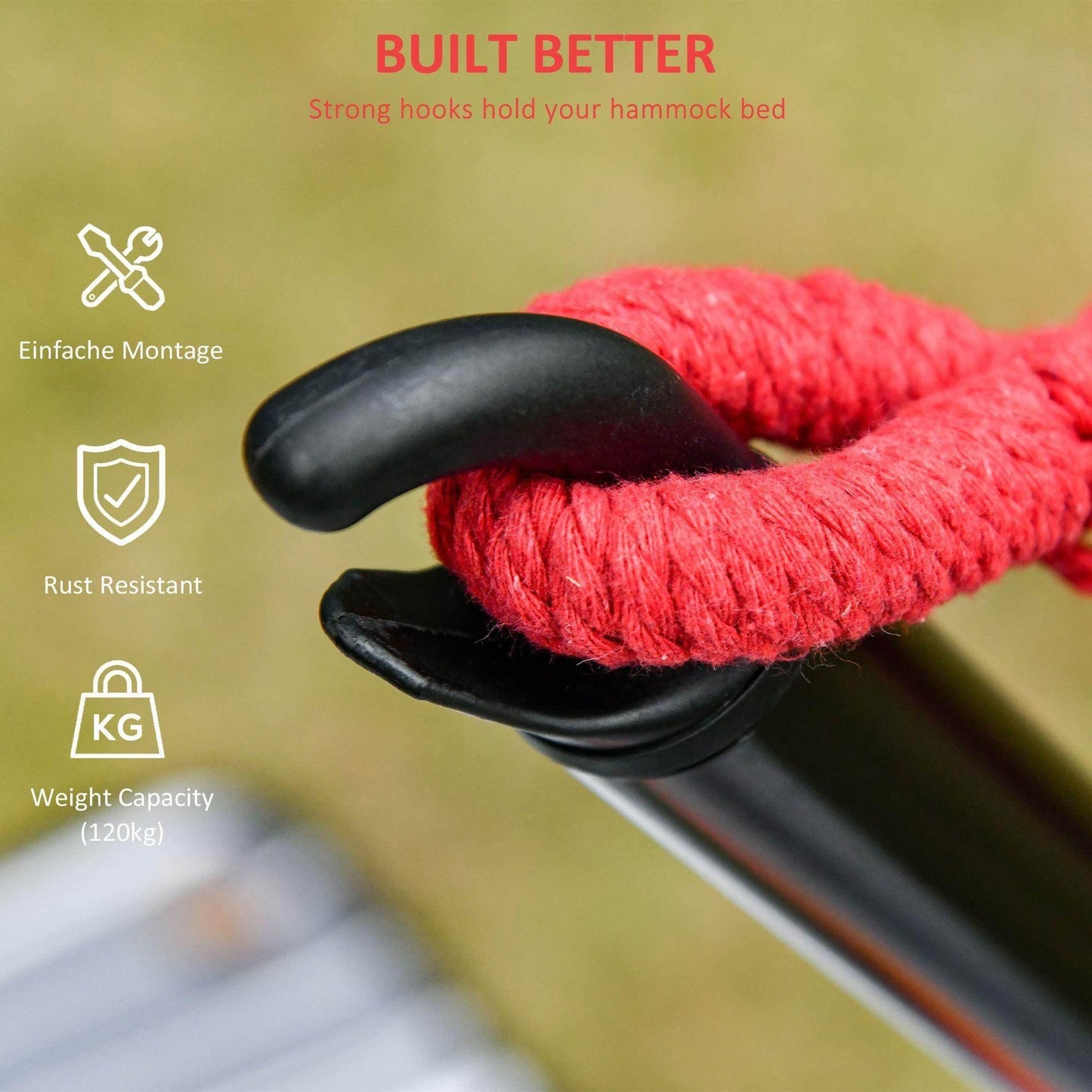 Outsunny Hammock Stand - Universal Metal Frame - ALL4U RETAILER LTD