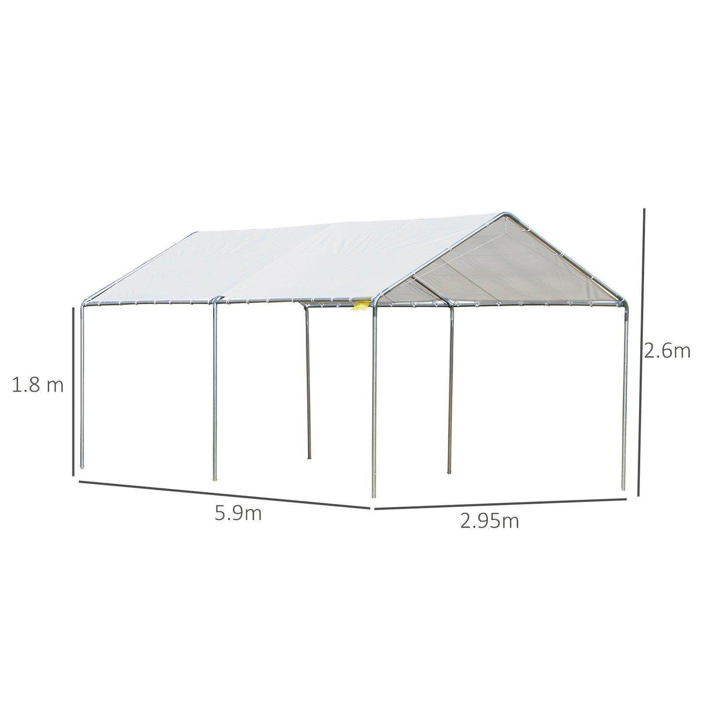 Outsunny Heavy Duty Carport Garage - Waterproof - ALL4U RETAILER LTD